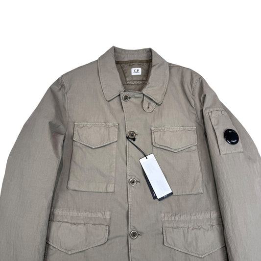 CP Company Silver Sage Button Up Mais B Jacket