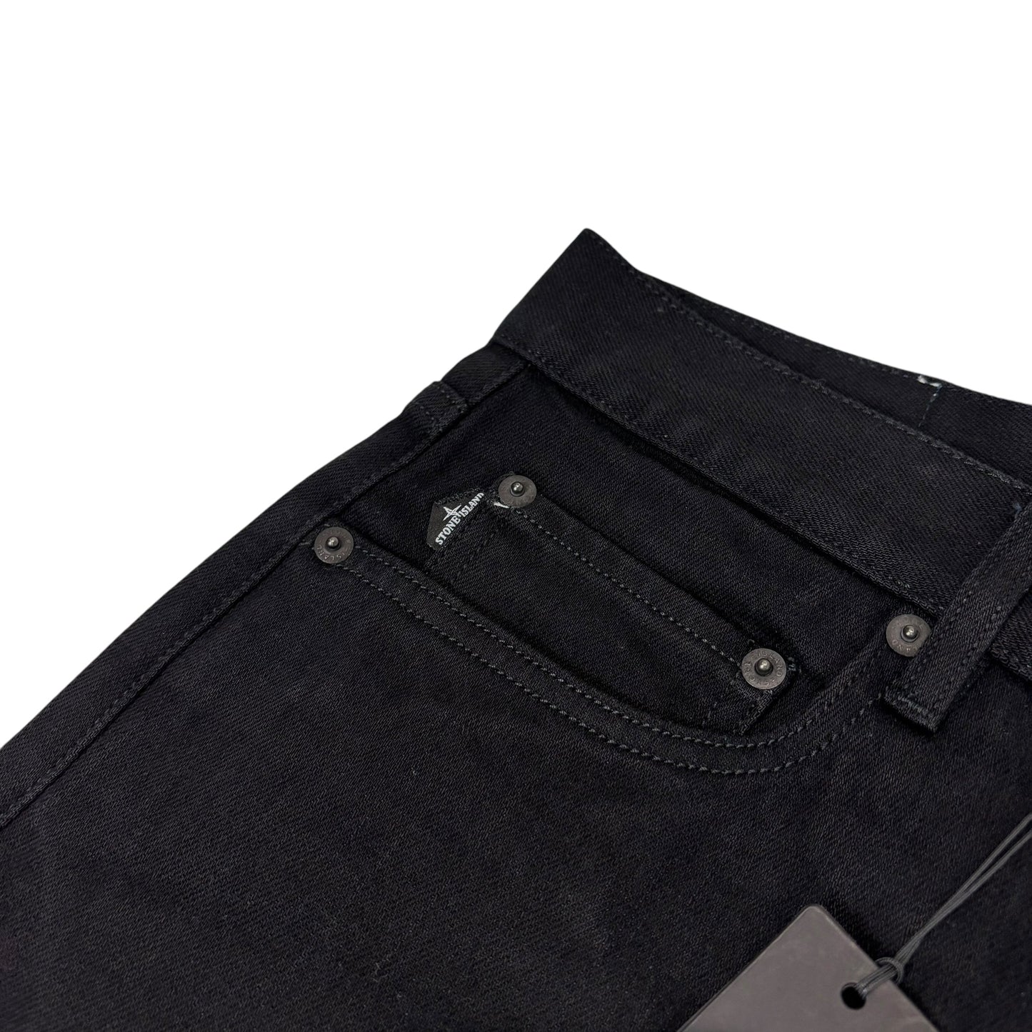 Stone Island Black Demin Type-SL Compass Patch Jeans