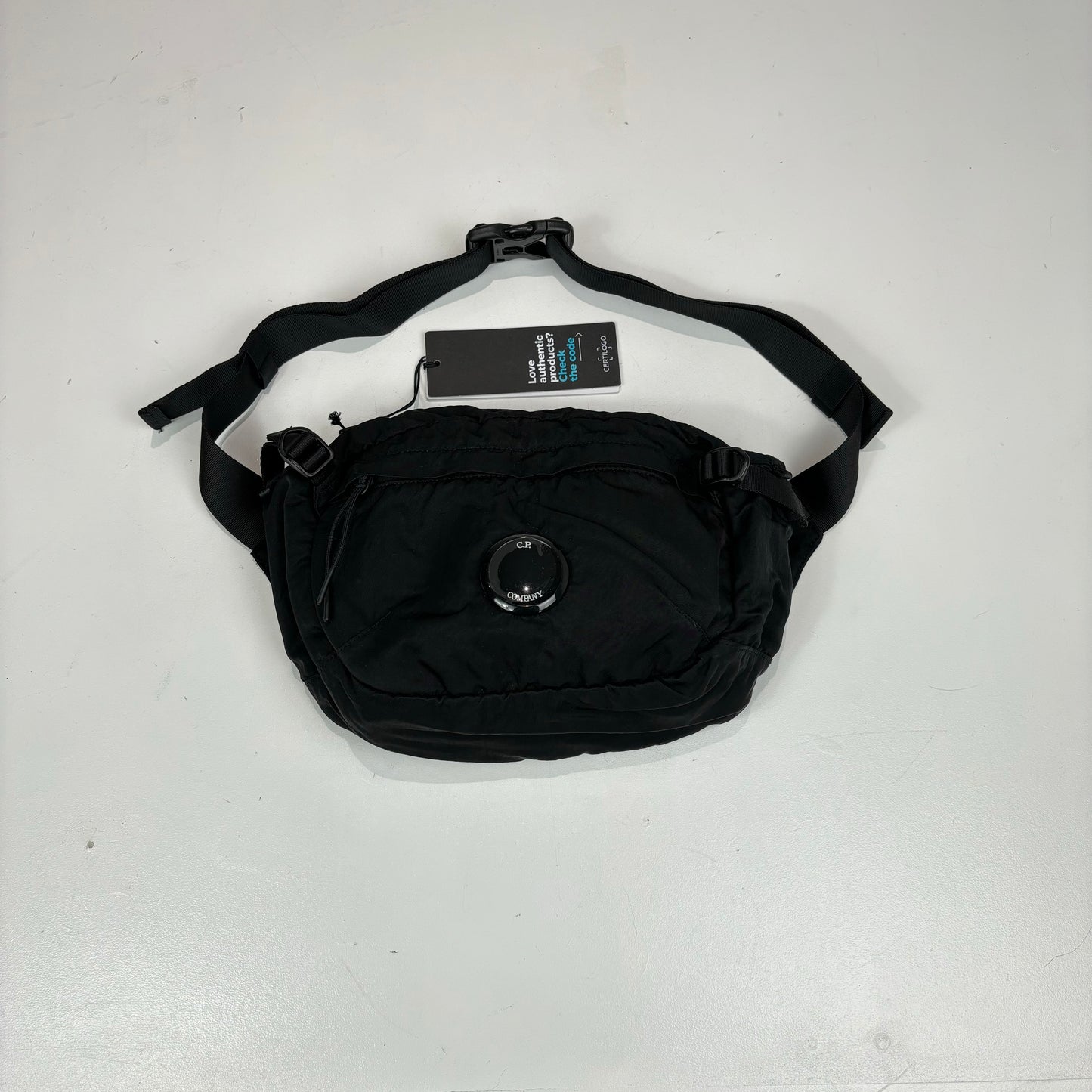 CP Company Black Cross Body Single Strap Bag