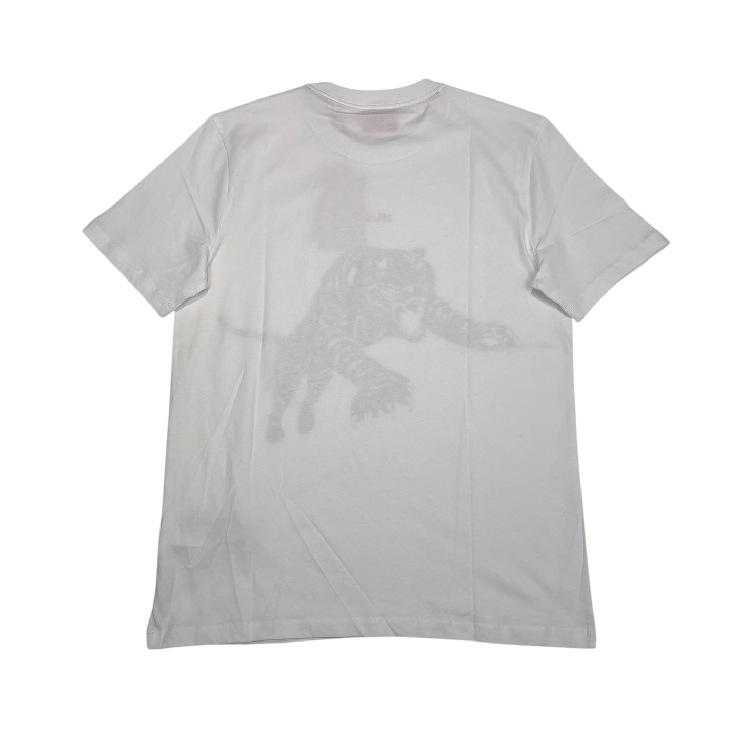 Hugo Boss White Graphic Tiger Print Design TShirt