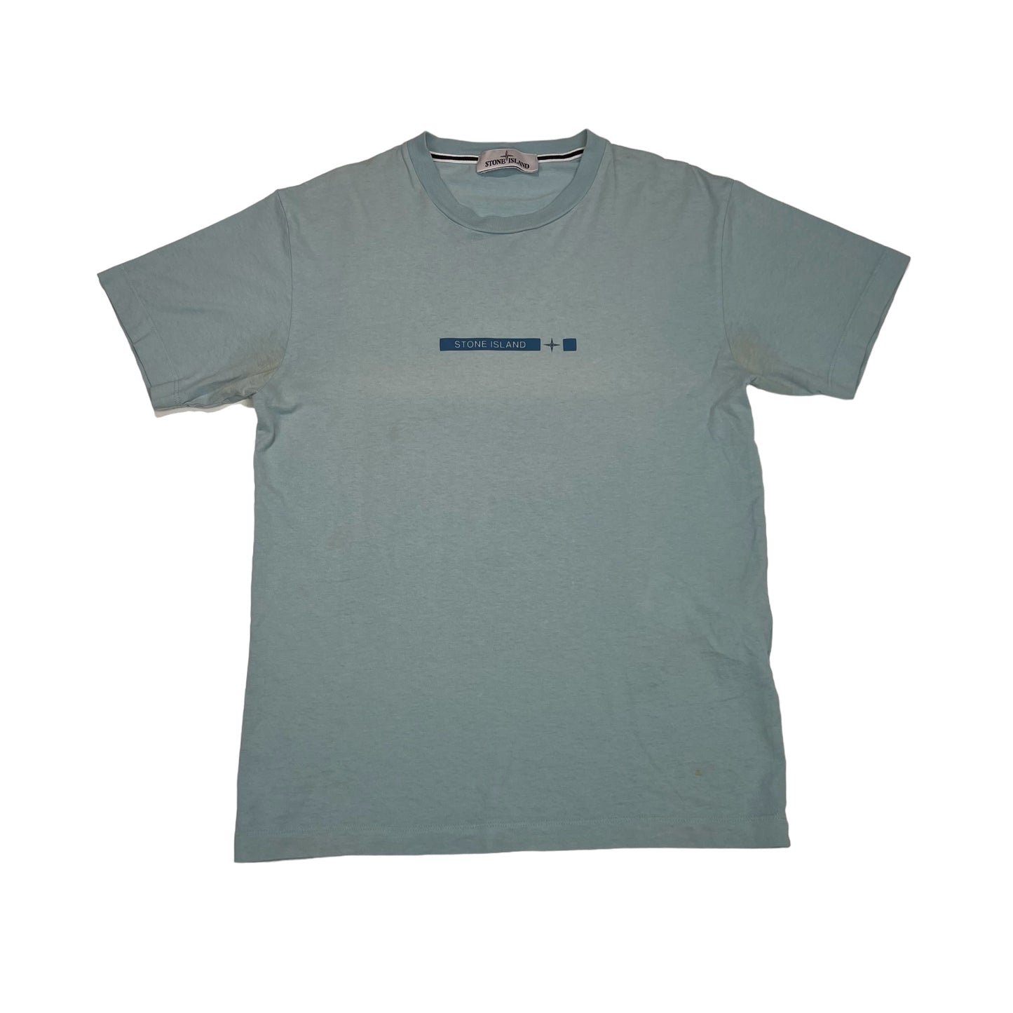 Stone Island Baby Blue Logo-Print TShirt