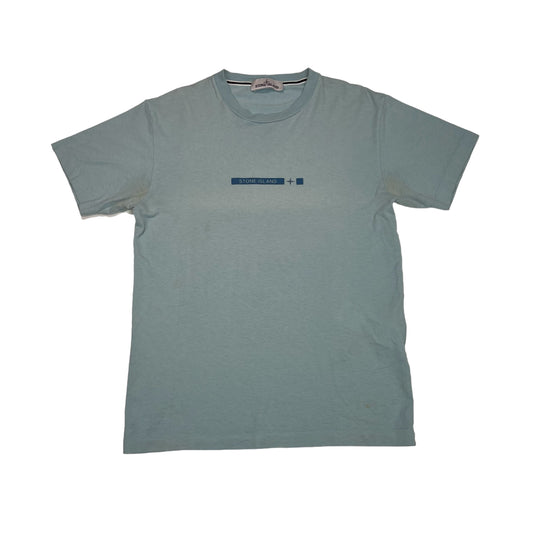 Stone Island Baby Blue Logo-Print TShirt