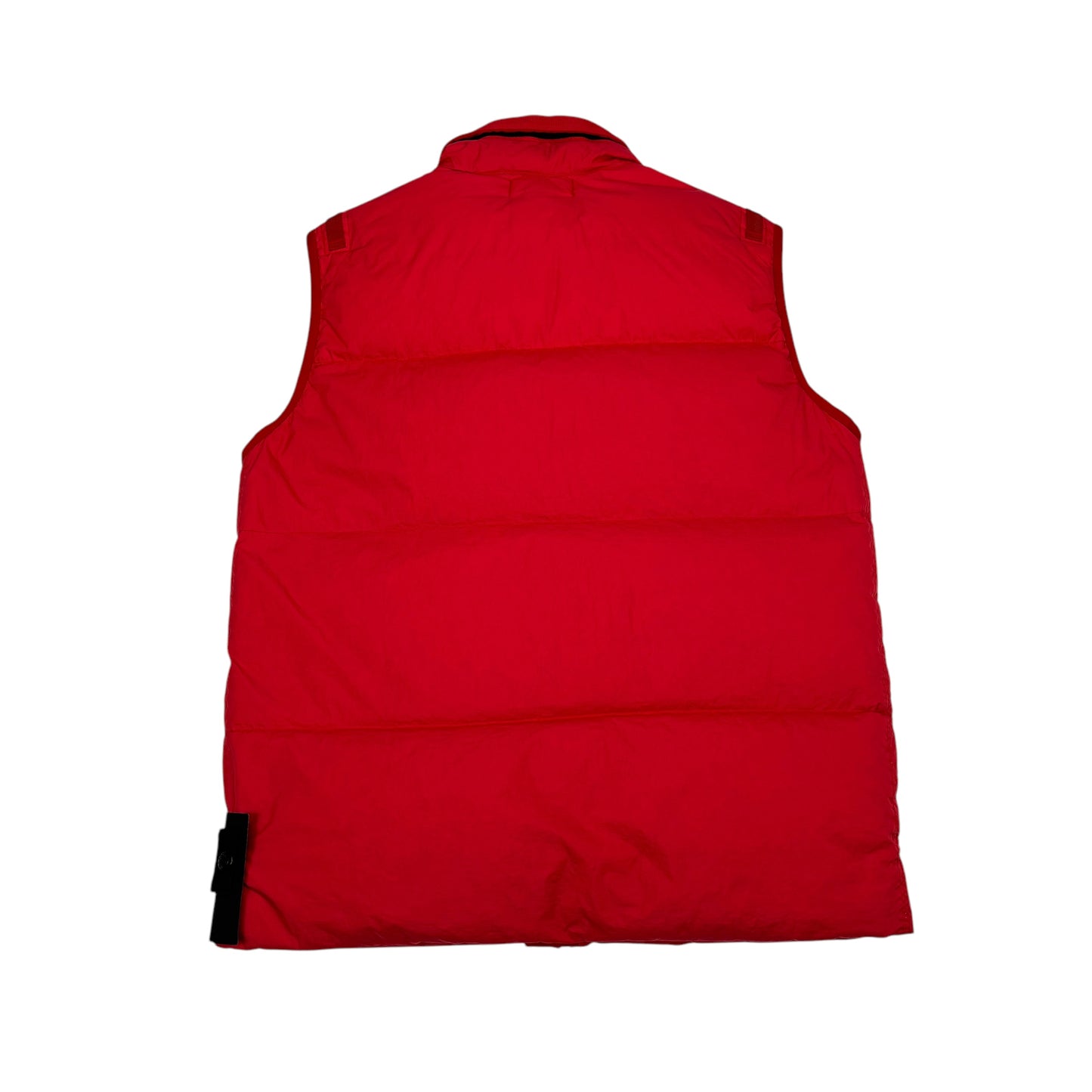 Stone Island Red Garment Dyed Crinkle Reps R-NY Down Gilet