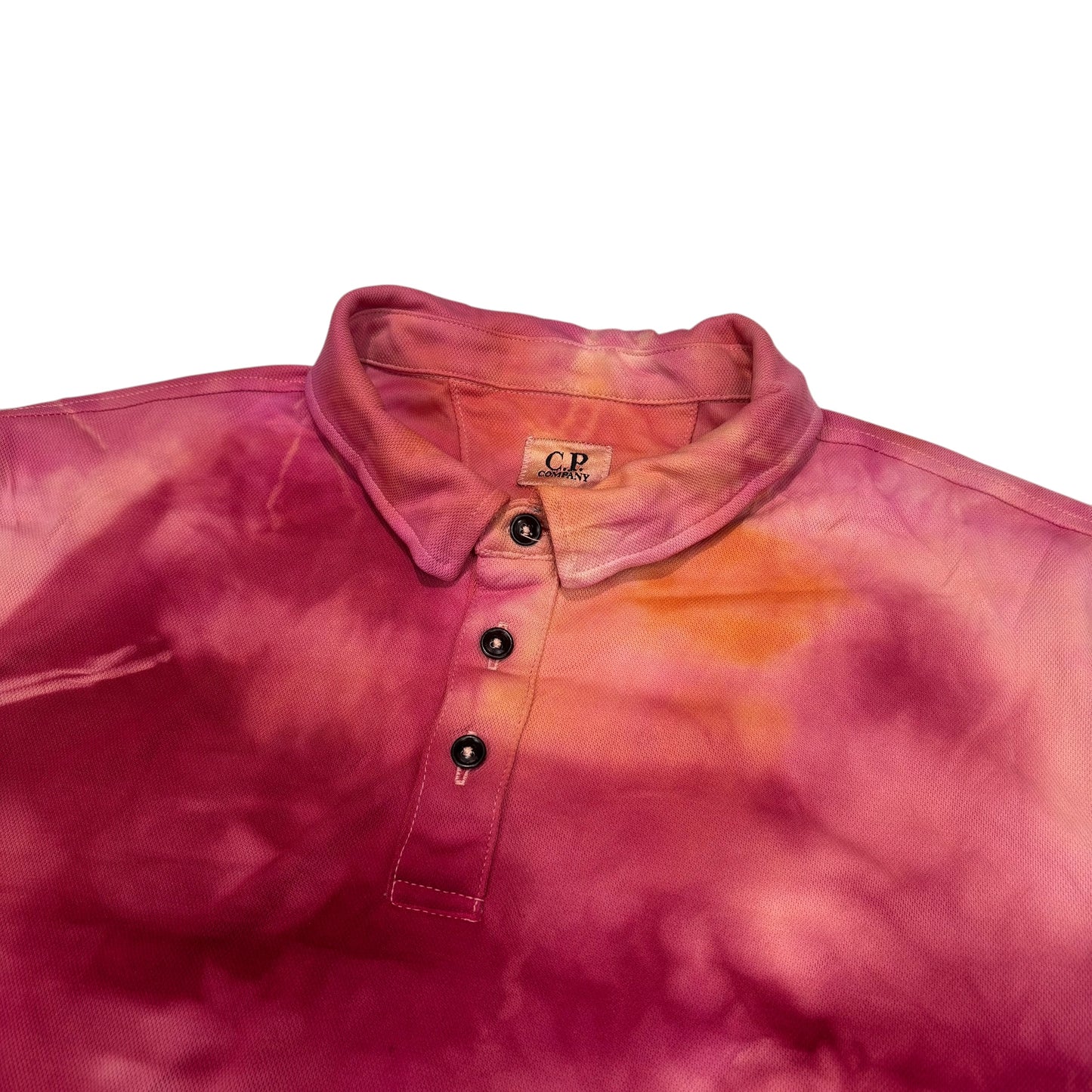 CP Company x NoWhere FC Tye Dye Stretch Cotton Polo Shirt