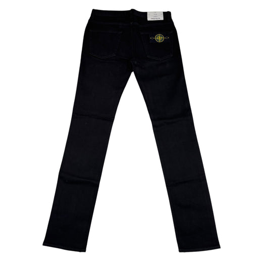 Stone Island Black Denim Type-SK Compass Patch Jeans