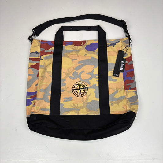 Stone Island Heritage Camo Large Compass Embroider Tote Bag