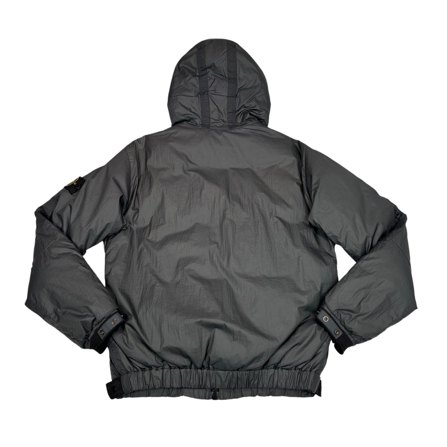 Stone Island Grey Mesh Badge Down Jacket