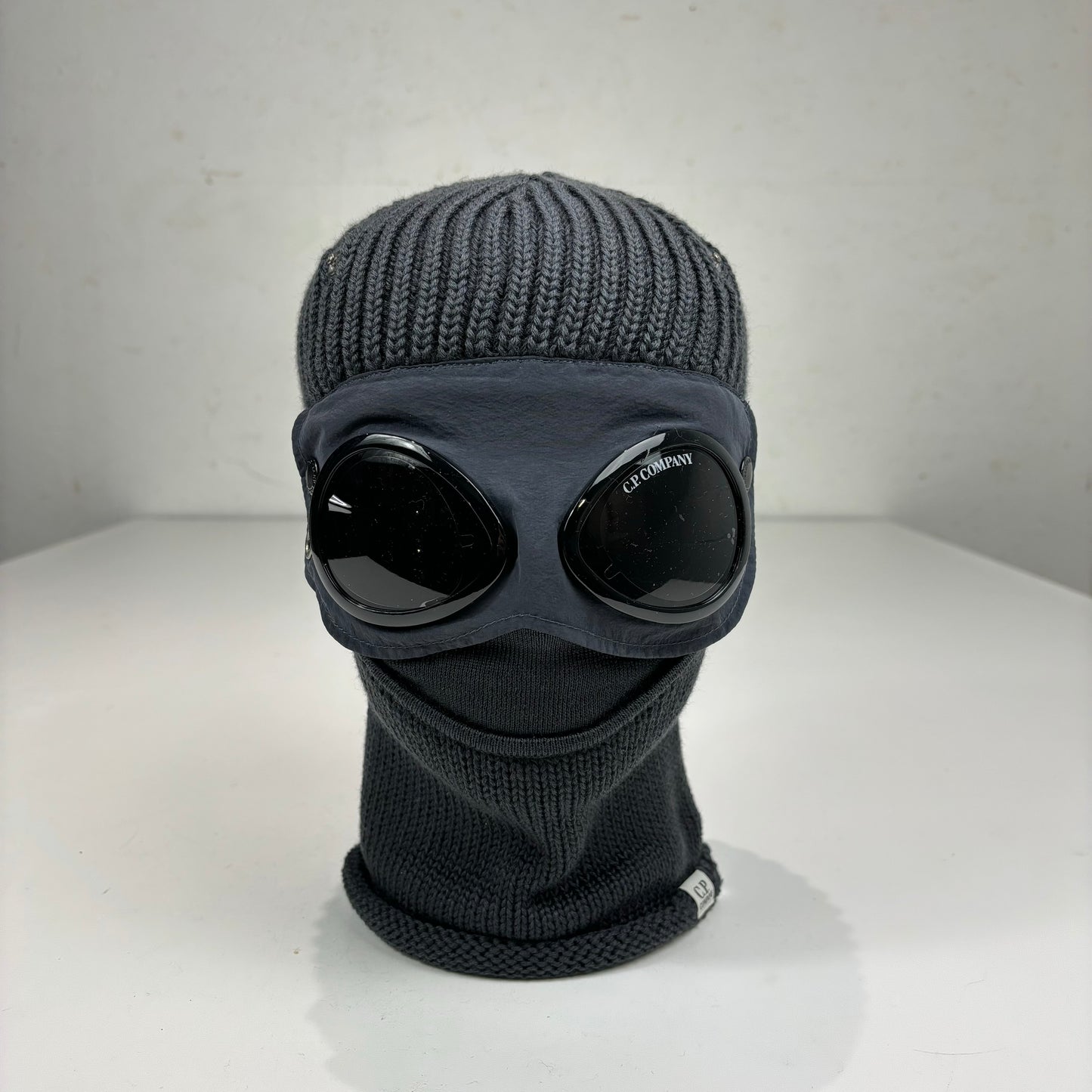 CP Company Forged Iron Grey Knitted Woollen Balaclava