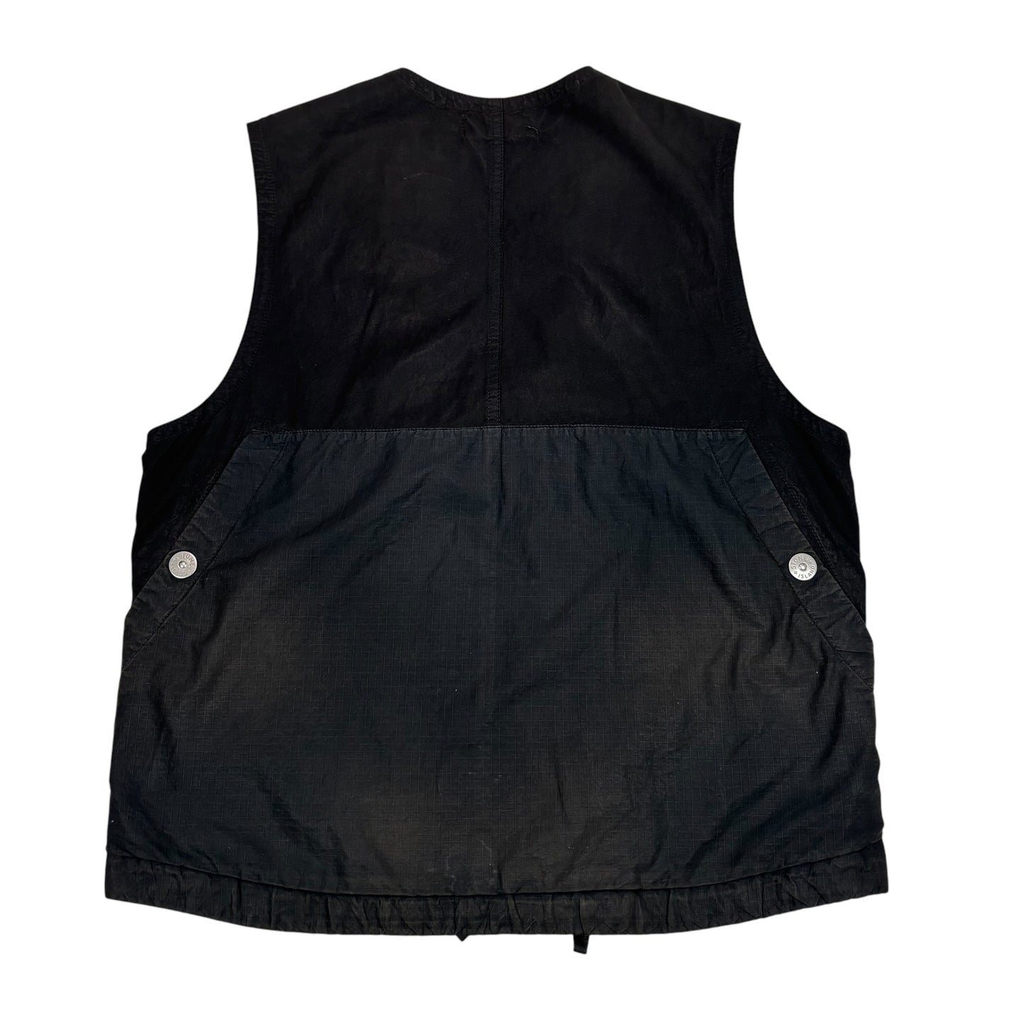 Stone Island Black Cupro Cotton Twill-TC Gilet