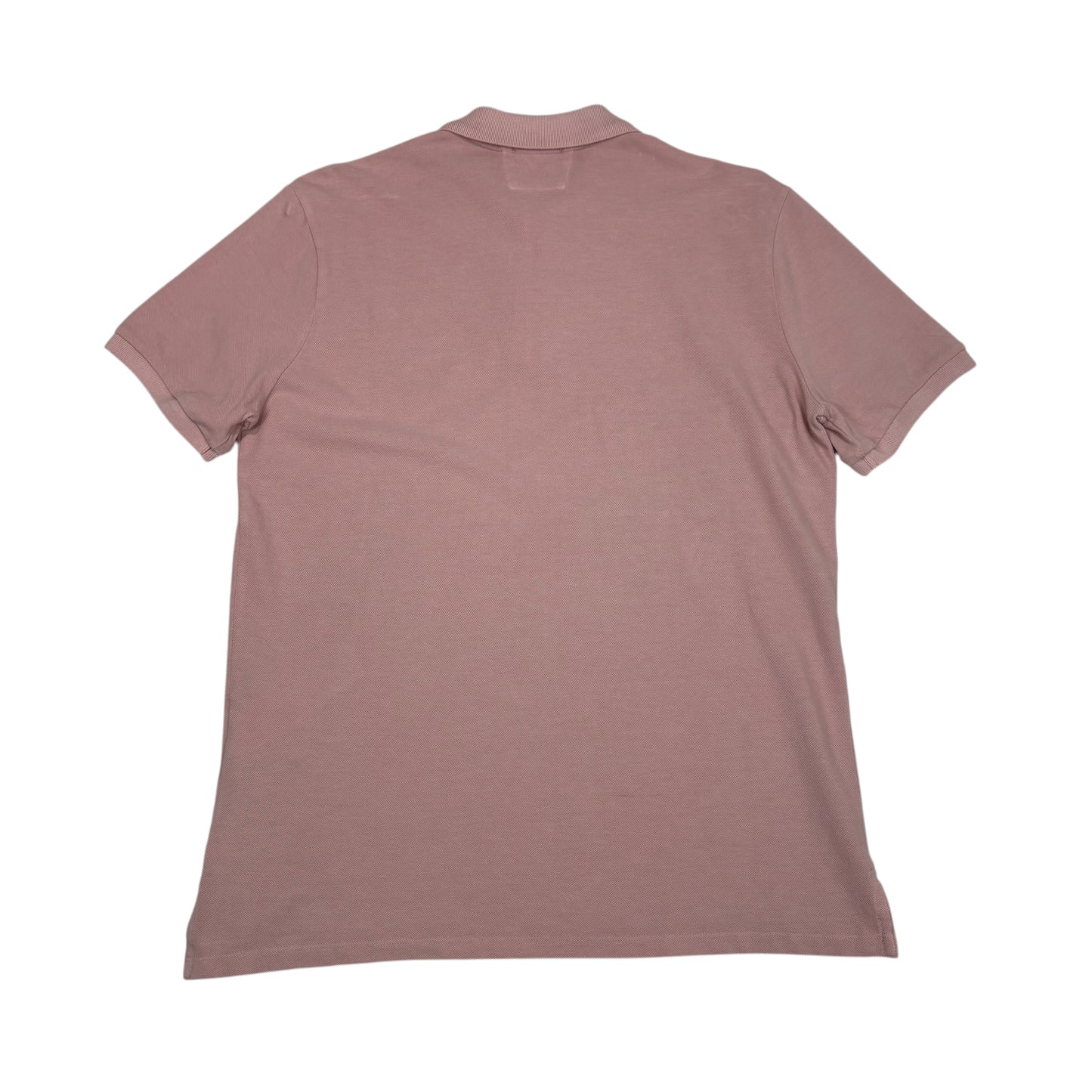 CP Company Pink Small Box Logo Spell Out Polo Shirt