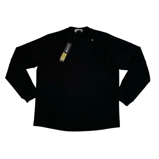 Stone Island Black Small Logo Embroidery Jumper