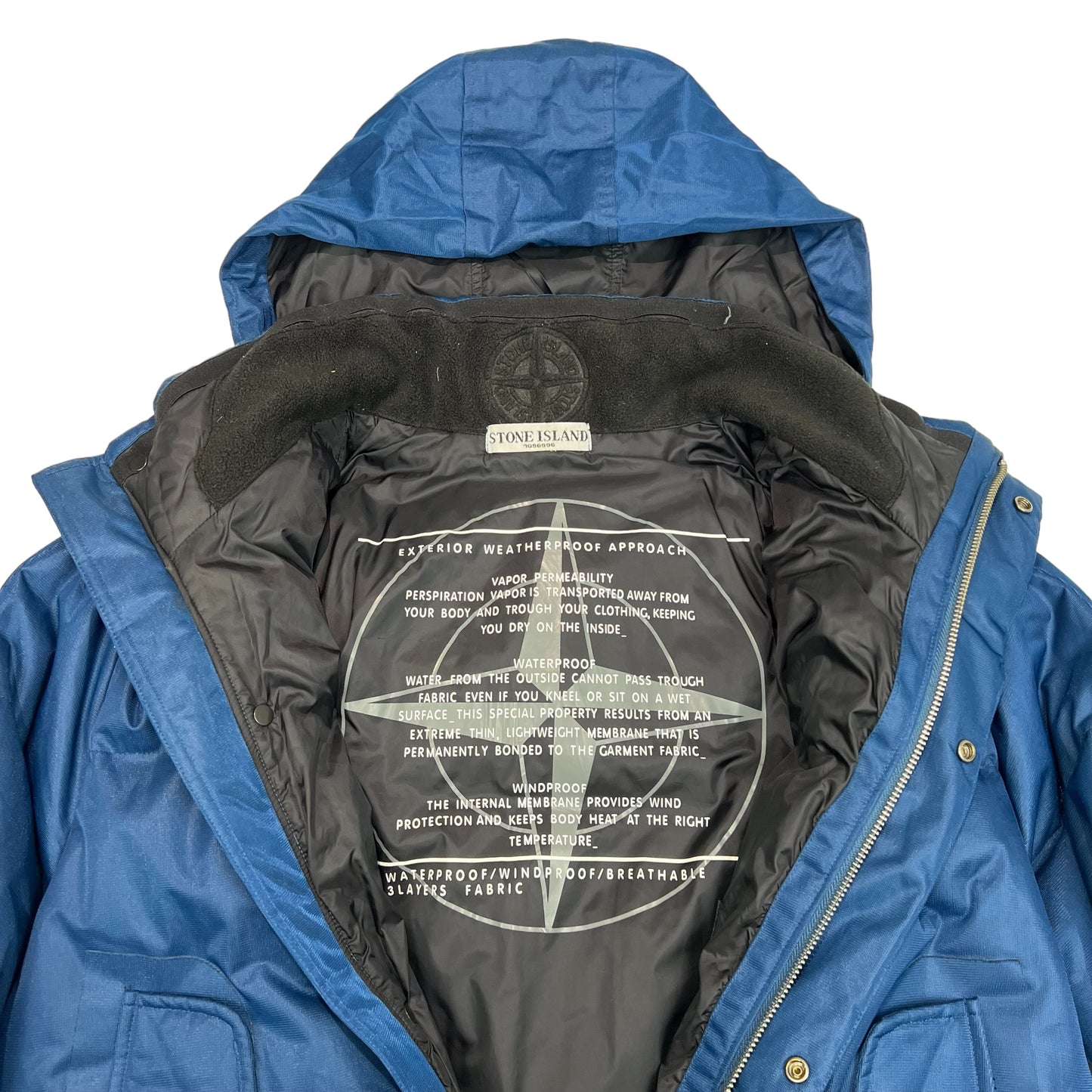 Stone Island Blue 2009 Weatherproof Down Filled Jacket