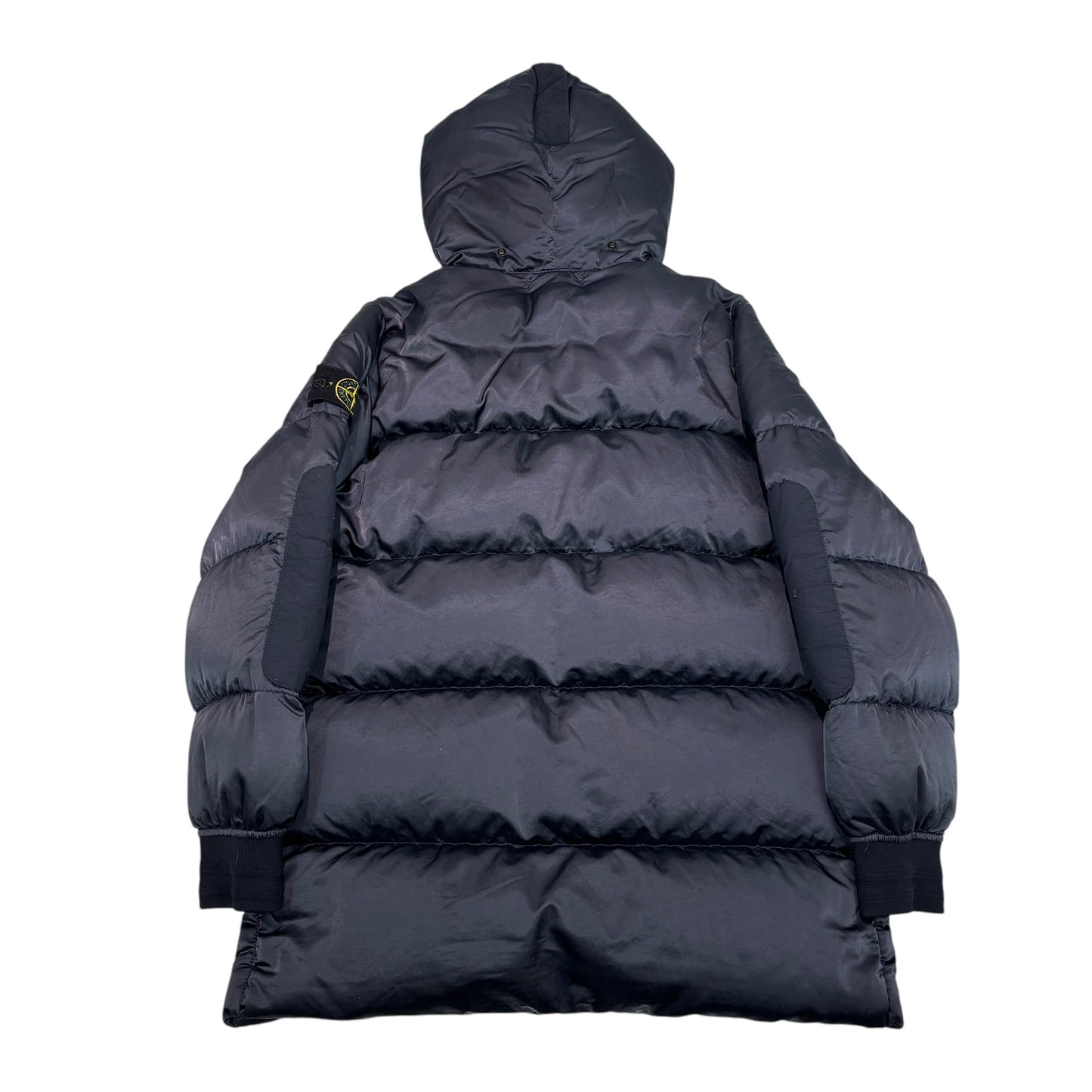 Stone Island Navy Blue Nylon Raso Down-TC Jacket