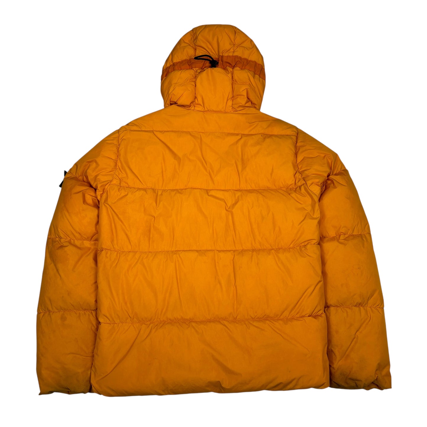 Stone Island Yellow Garment Dyed Crinkle Reps NY Down Jacket