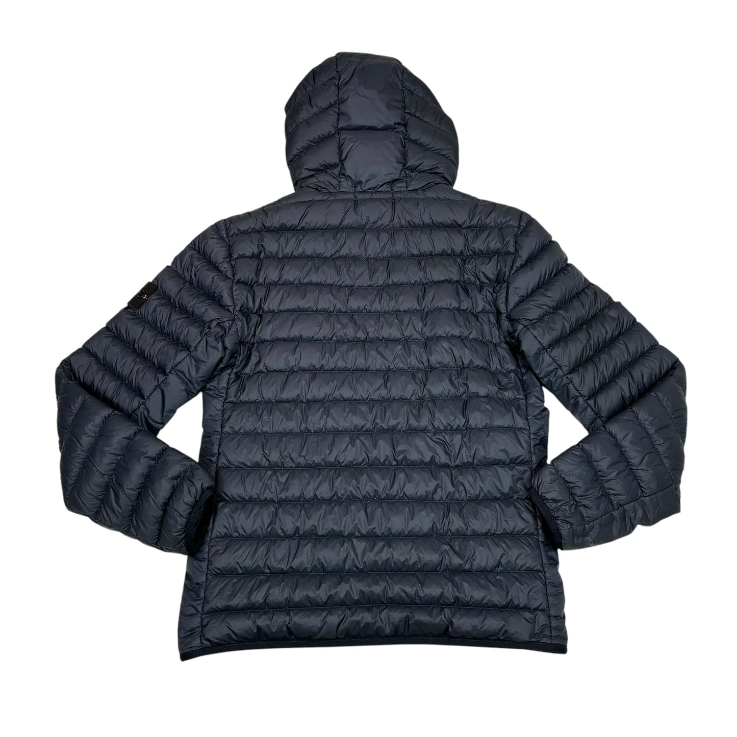 Stone Island Navy Blue Garment Dyed Micro Yarn Down Jacket