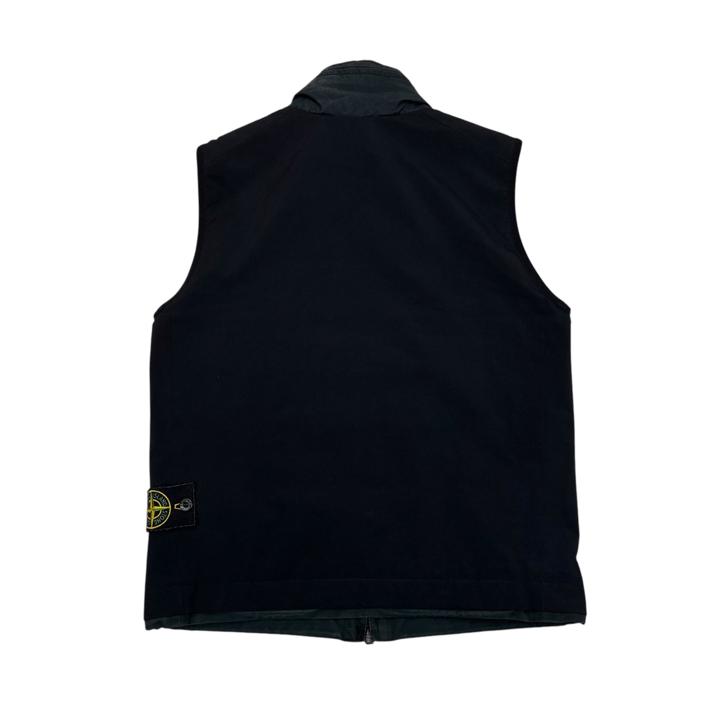 Stone Island Black Soft Shell-R with Primaloft Insulation Technology Gilet