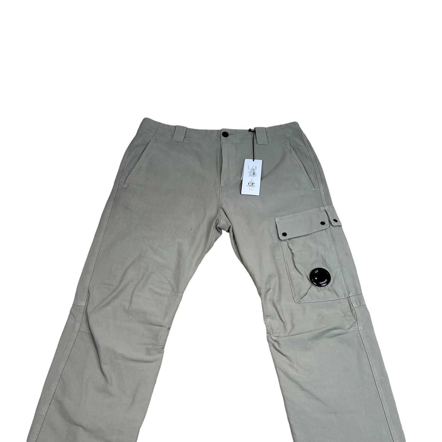 CP Company Silver Sage Classic-Goggle Ottoman Stretch Cargo Trousers