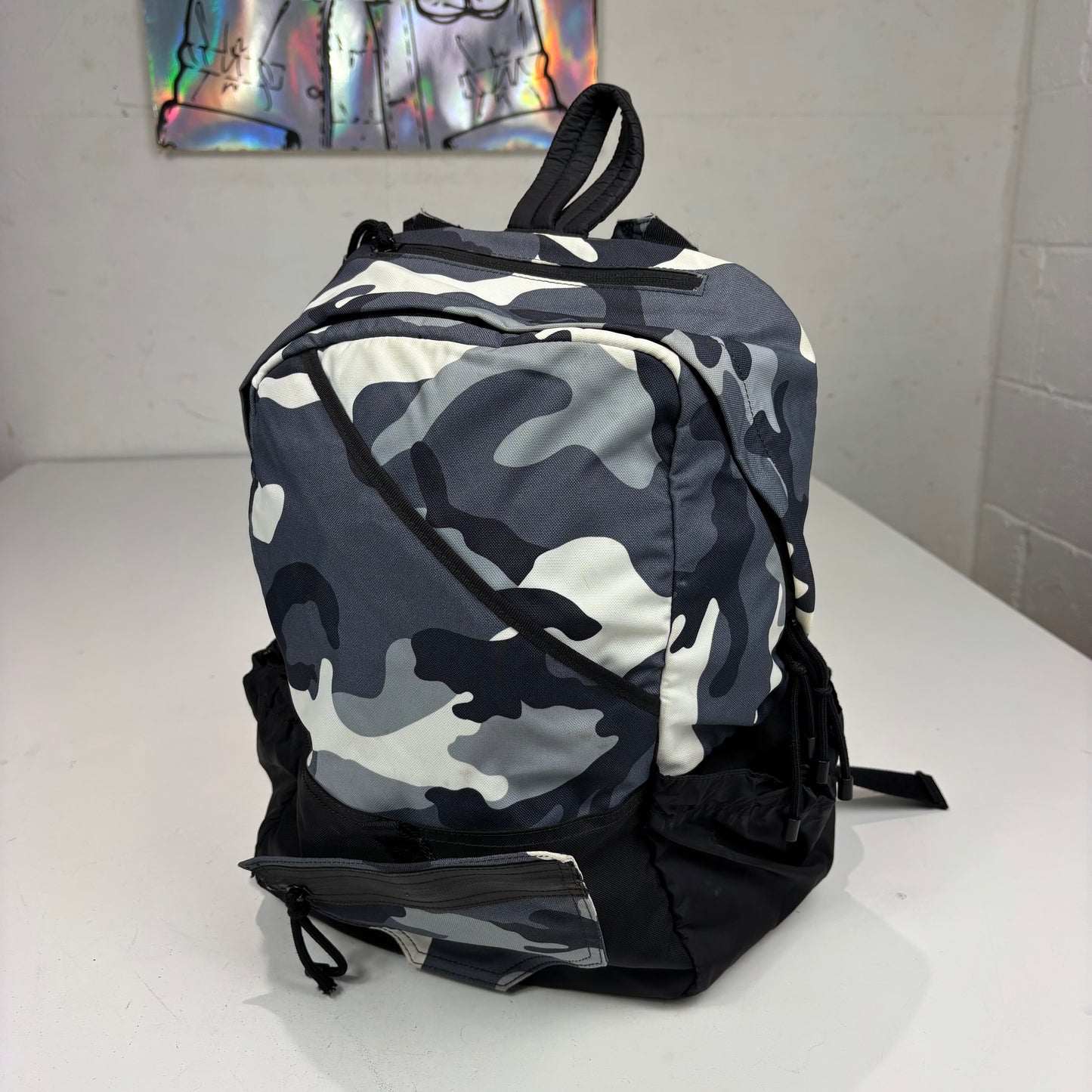 Valentino Blue Camo Multi Pocket BackPack Bag