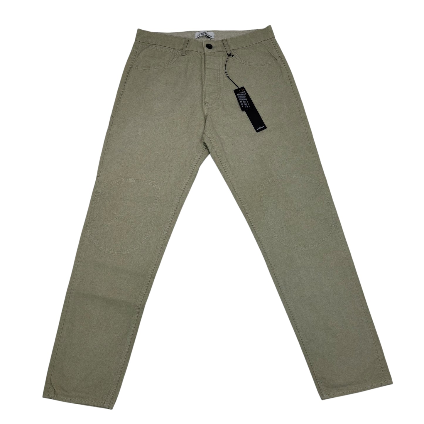 Stone Island Beige Type RE-T Patch Logo Trousers