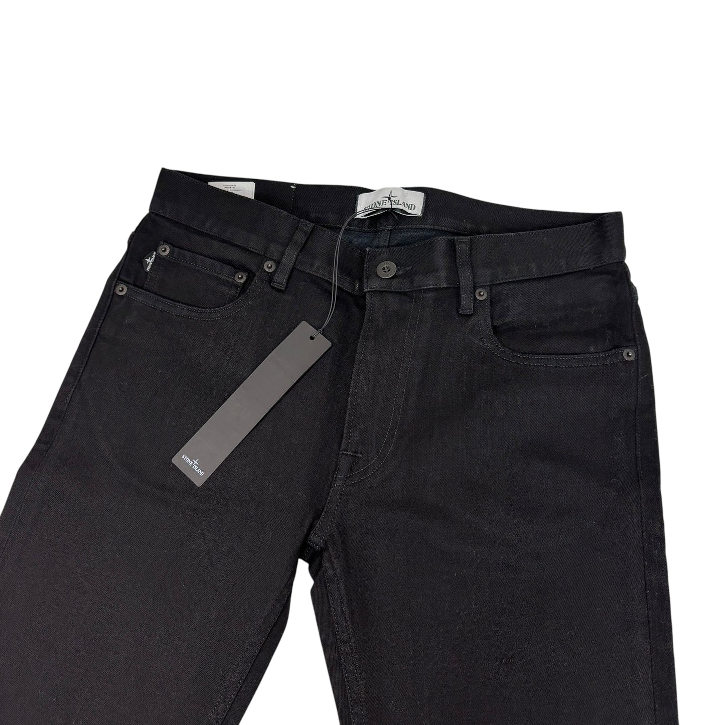 Stone Island Black Denim Type-SK Compass Patch Jeans