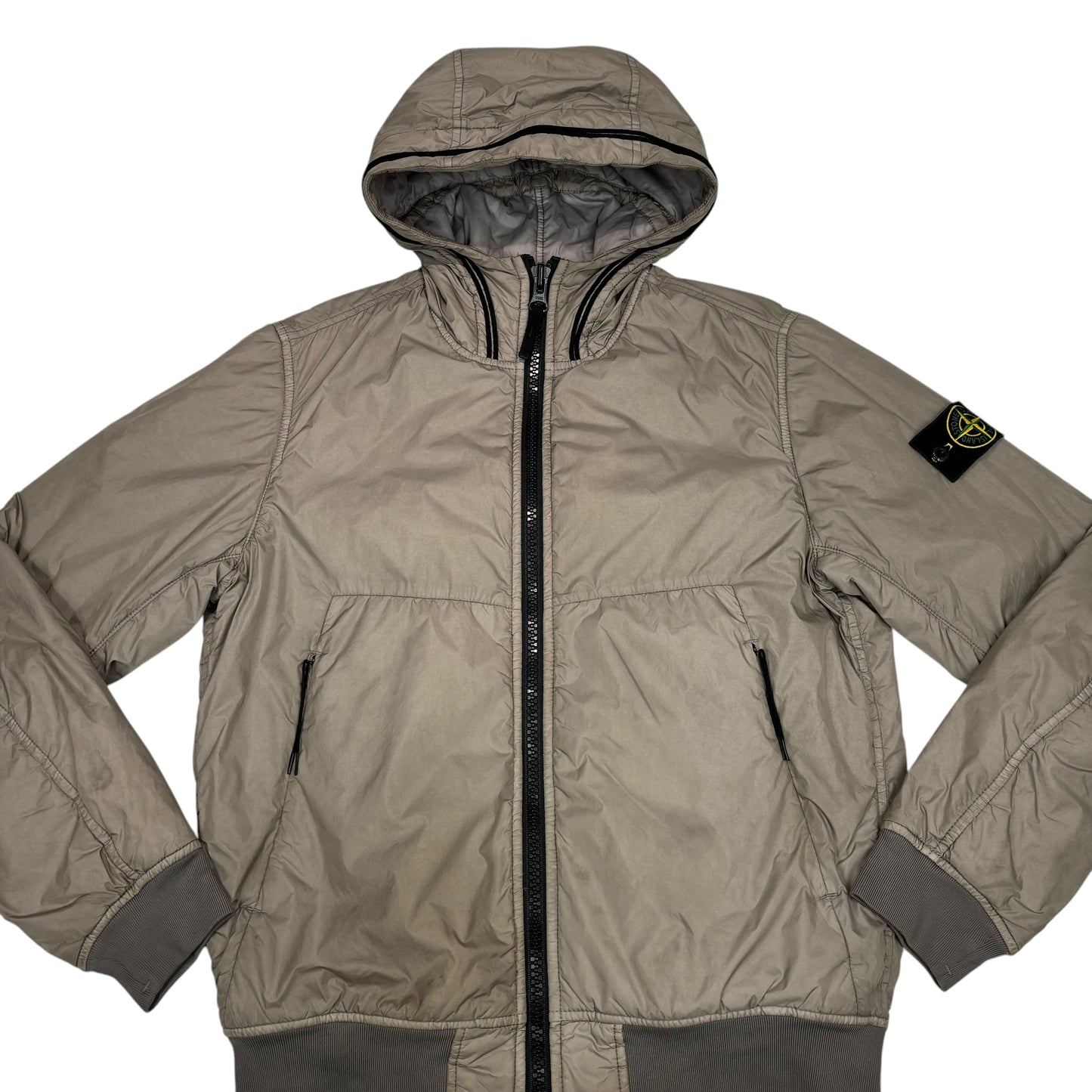 Stone Island Green Garment Dyed Crinkle Reps NY with Primaloft-TC Jacket