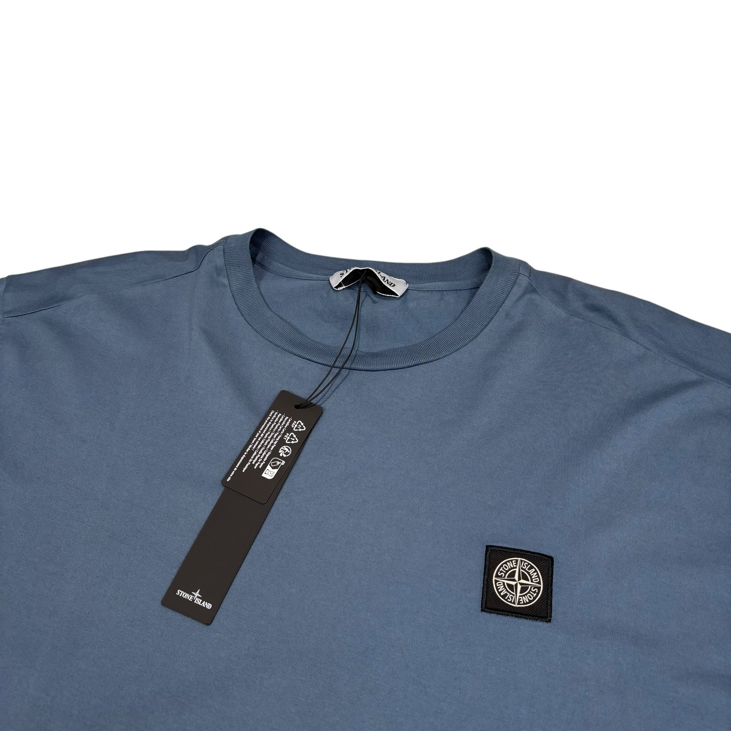 Stone Island Blue Patch Logo TShirt