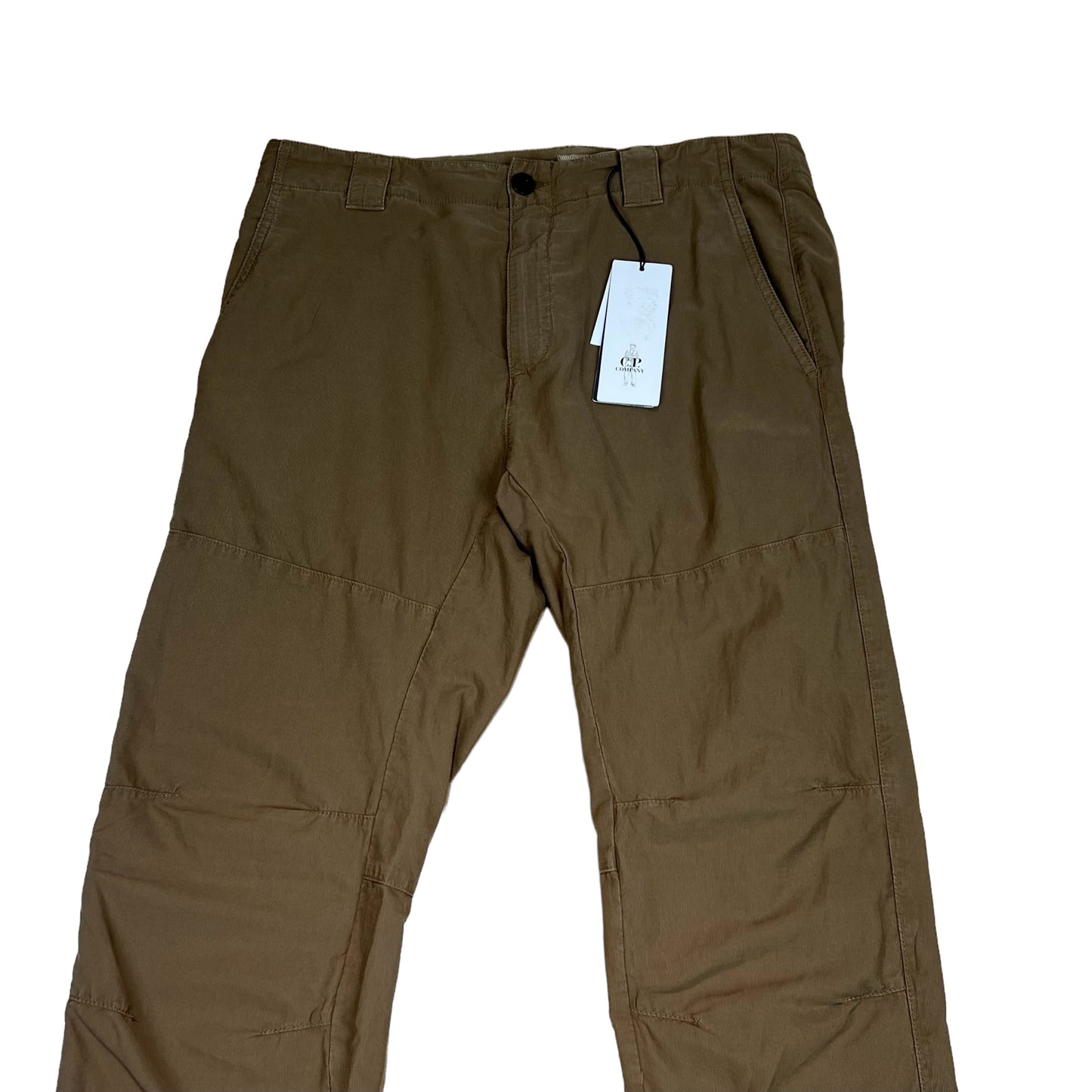 CP Company Ottoman Brown Linen Trousers