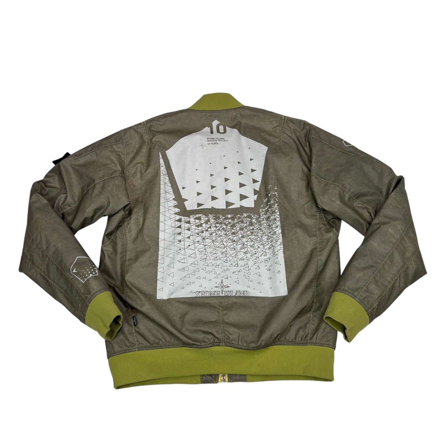 Stone Island Green 10th anniversary Shadow Project Poly-Hide 2L Jacket