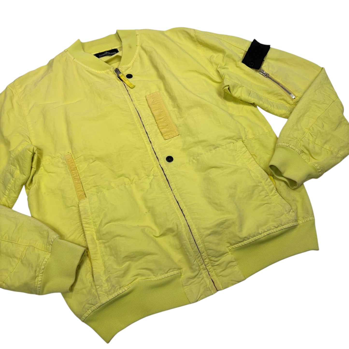 Stone Island Yellow Naslan Ghost Piece Lightweight Jacket