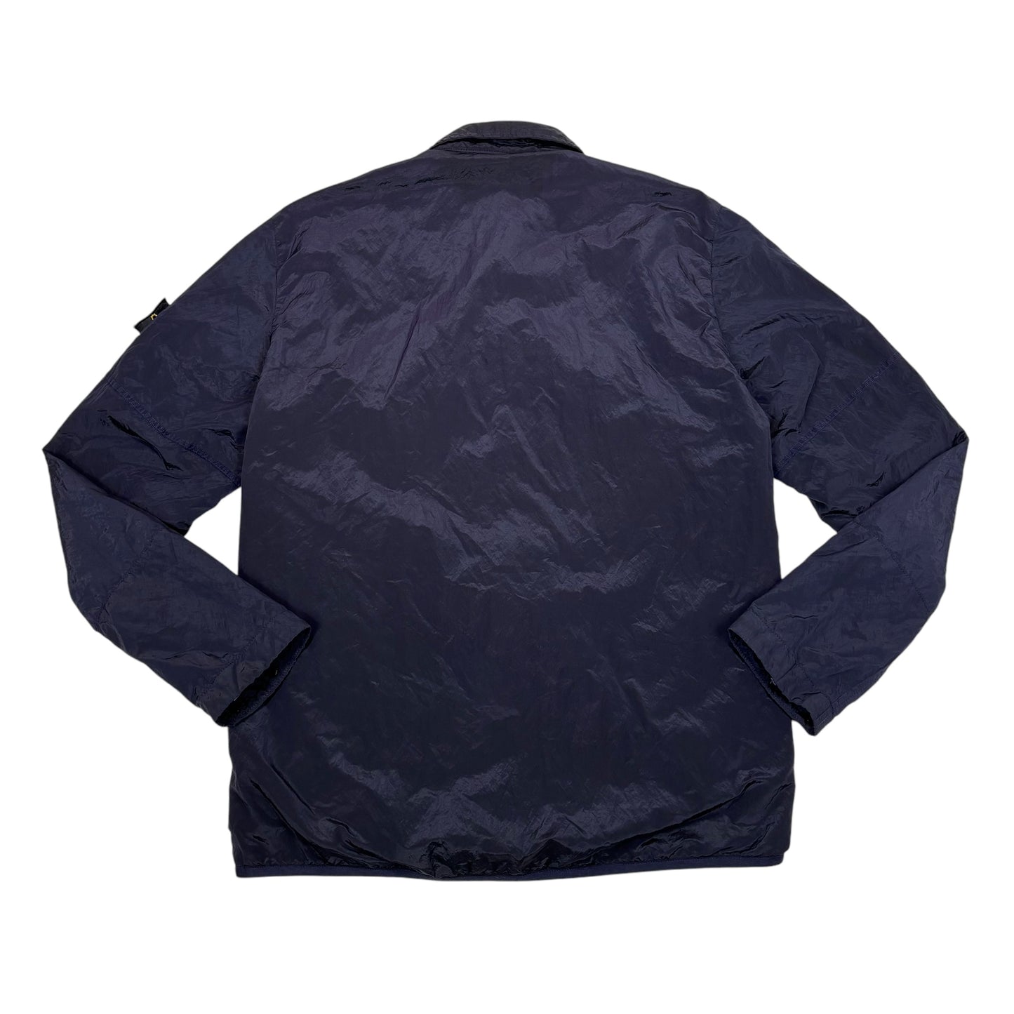 Stone Island Blue Nylon Metal Overshirt Jacket