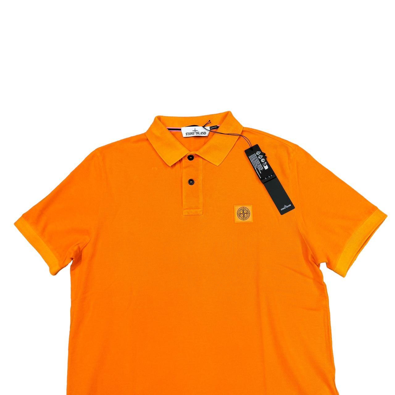 Stone Island Orange Polo-Shirt