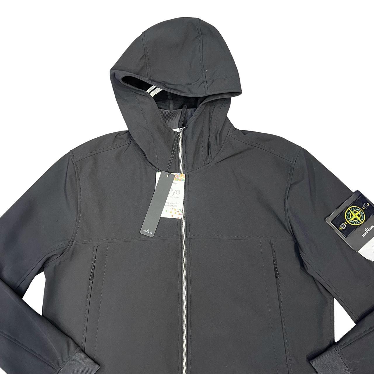 Stone island soft hot sale shell r black