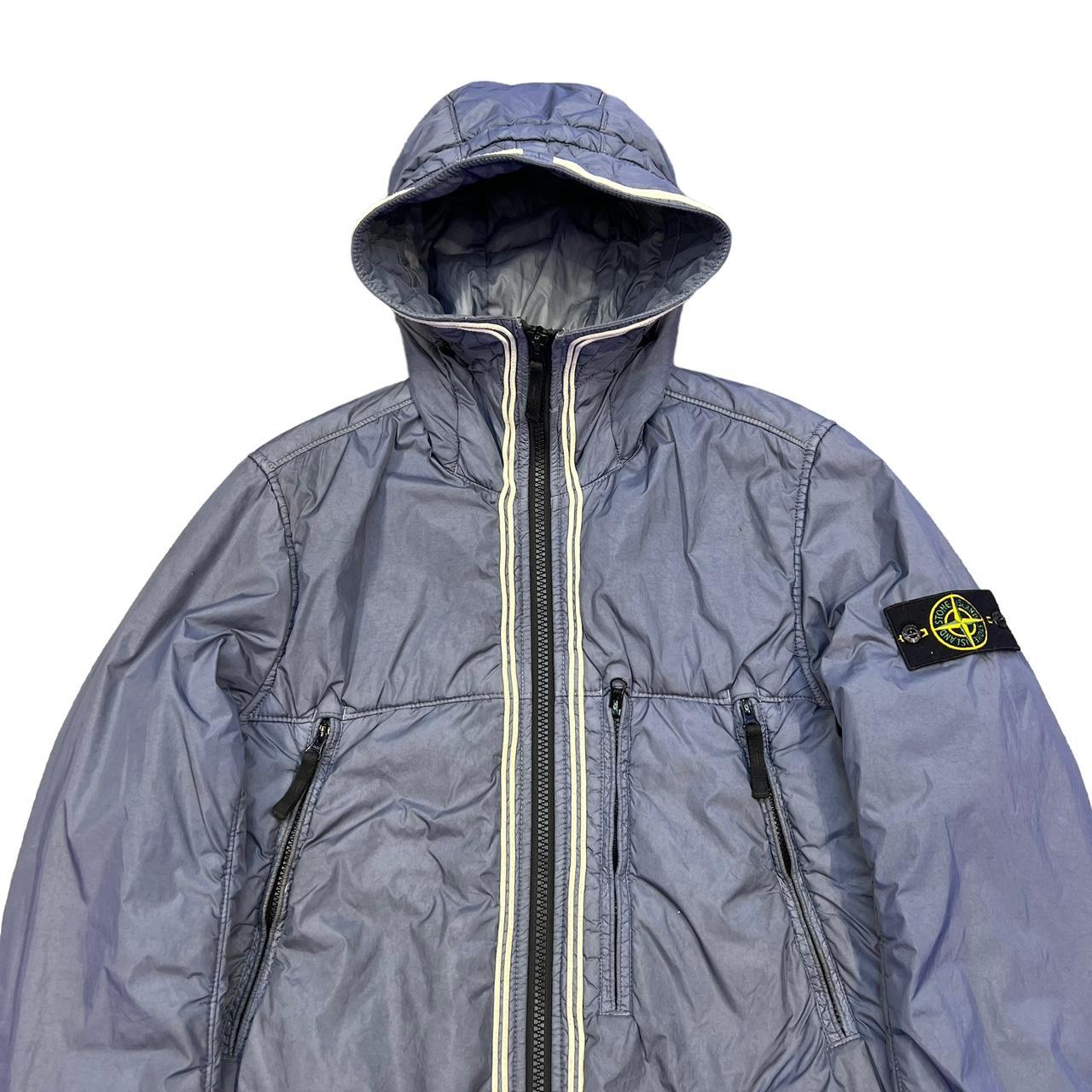 Stone Island blue Crinkle Rep Coat