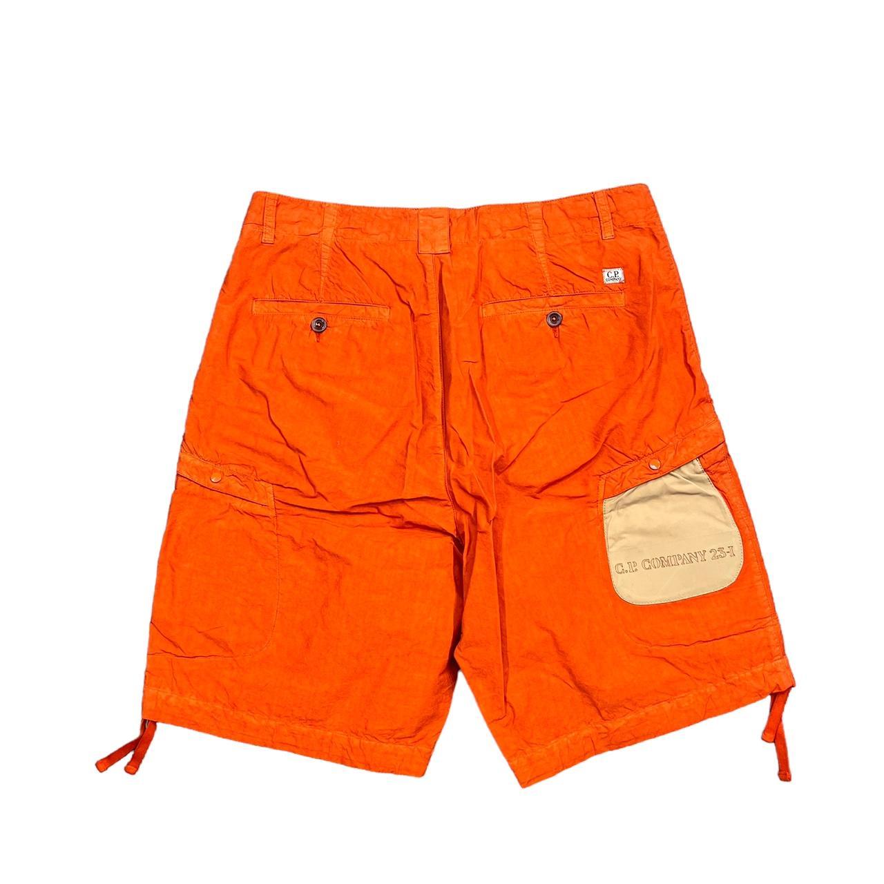 Cp Company Orange Cargo Bermuda Shorts