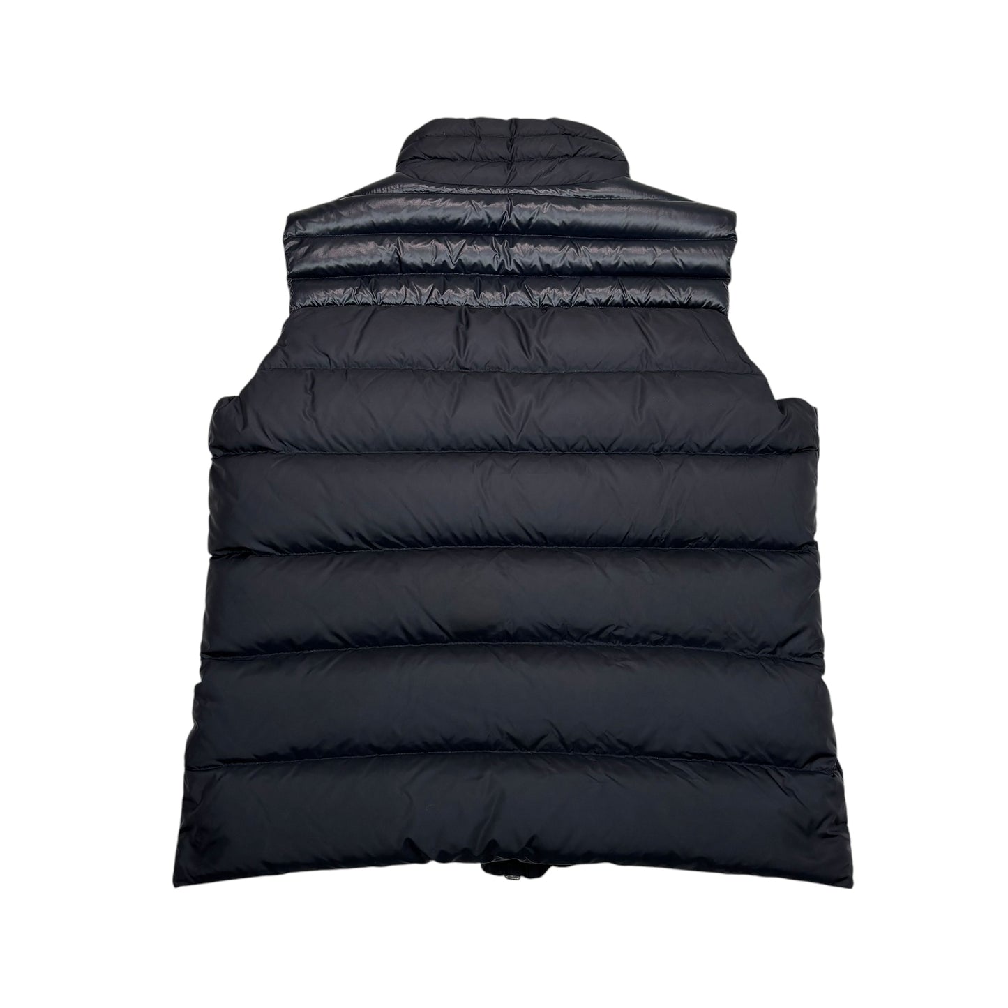 Moncler Navy Blue Padded Regular Patch Gilet