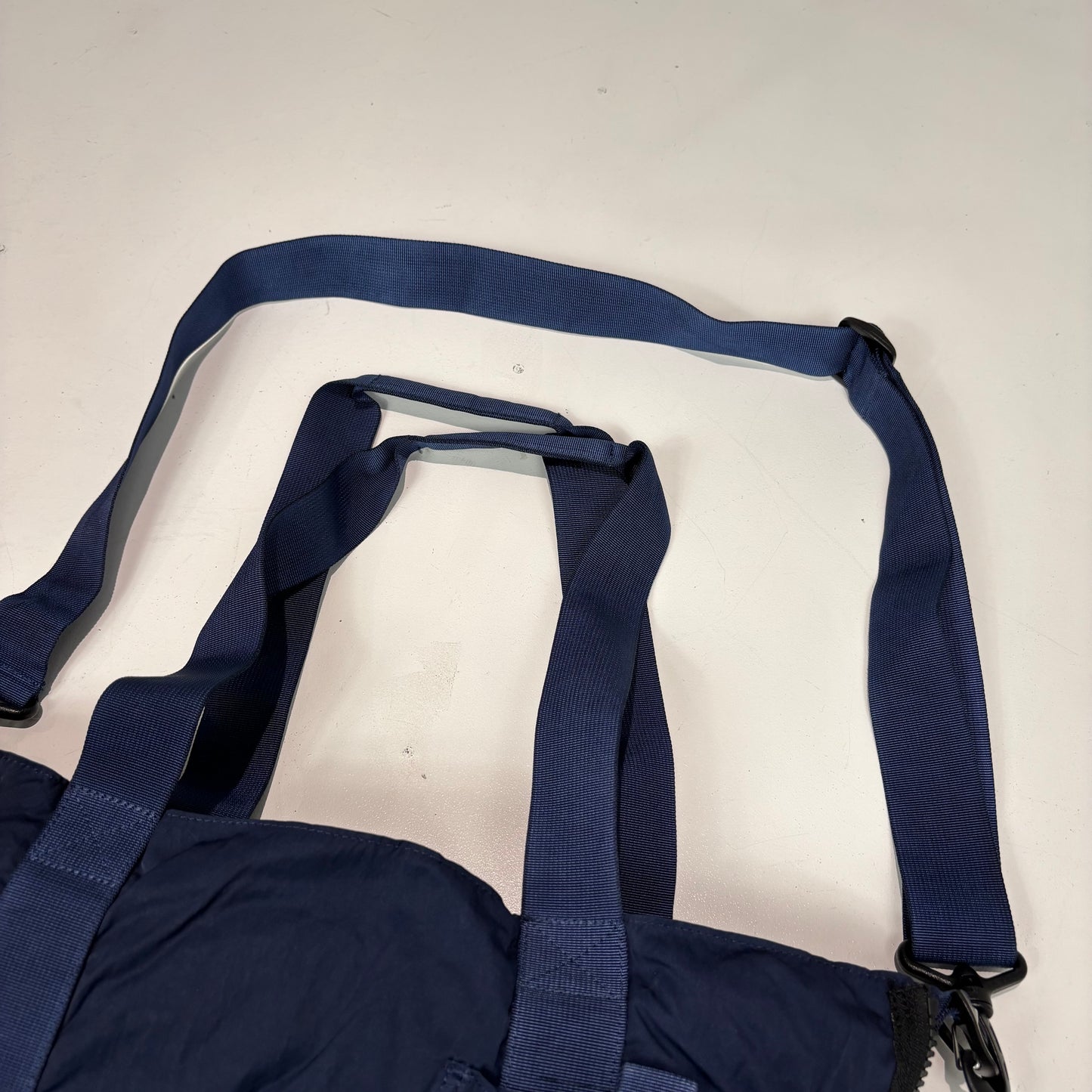 Stone Island Navy Blue Medium Tote Bag