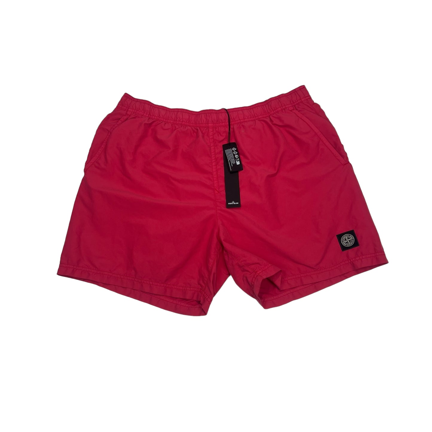 Stone Island pink Patch-Logo Brushed-Cotton Swim Shorts