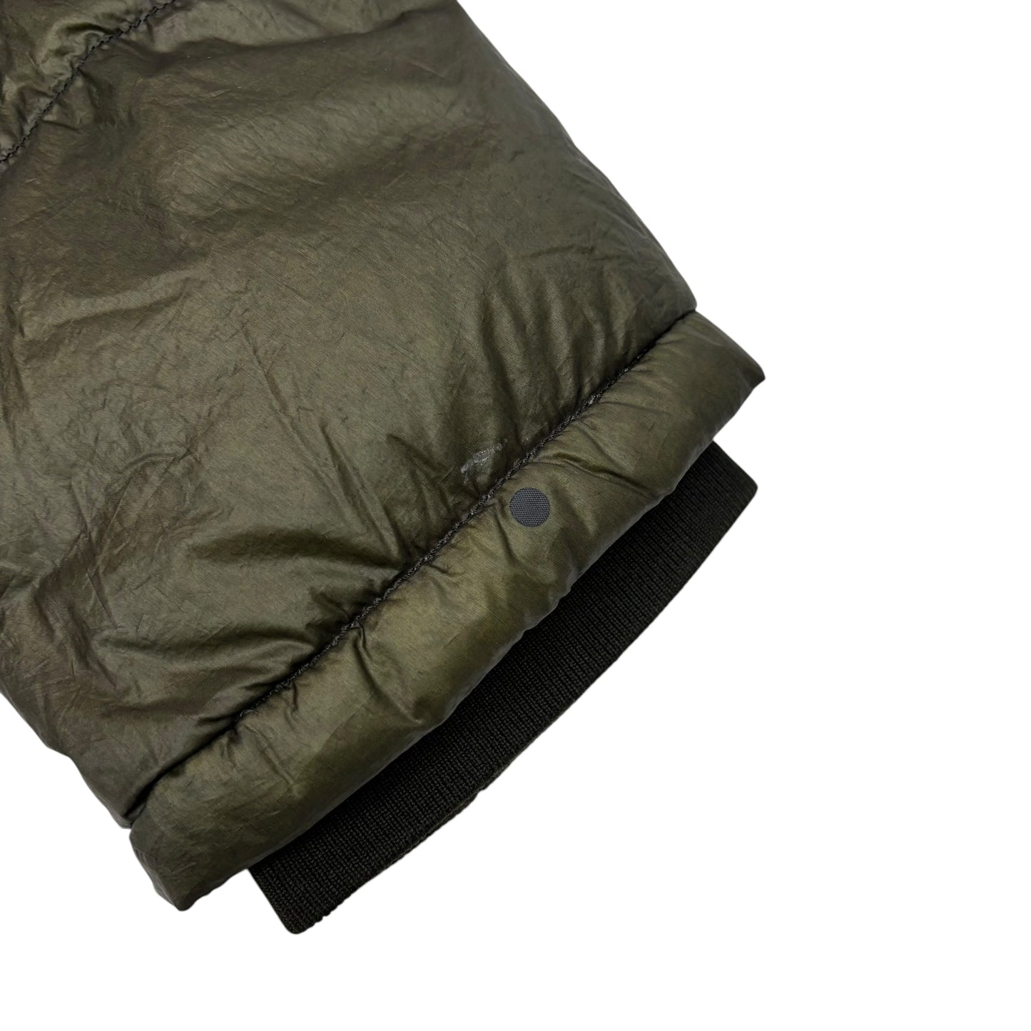 Stone Island Green Garment Dyed Down_26 GR X SQM_N Puffer Coat