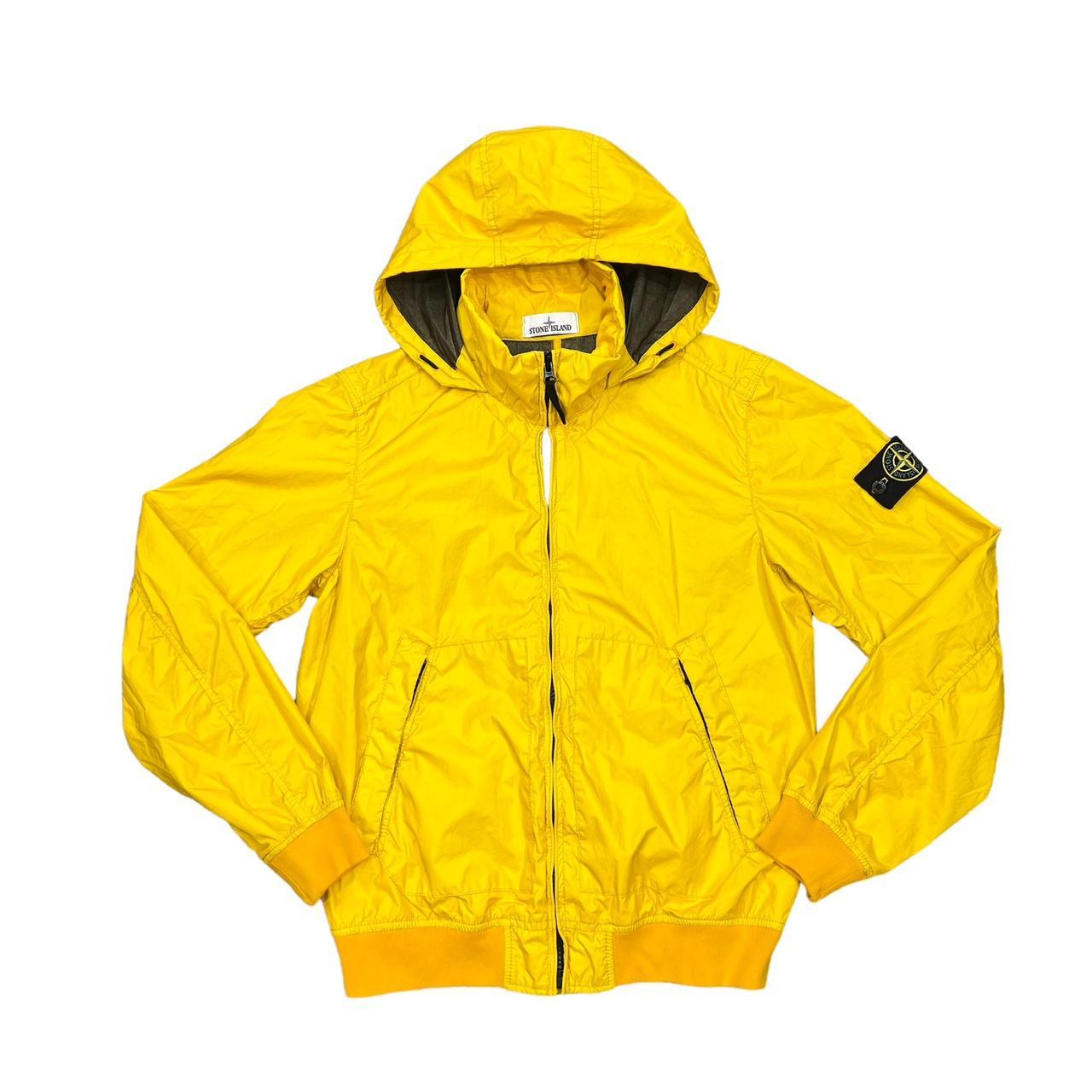 Stone island coat on sale yellow