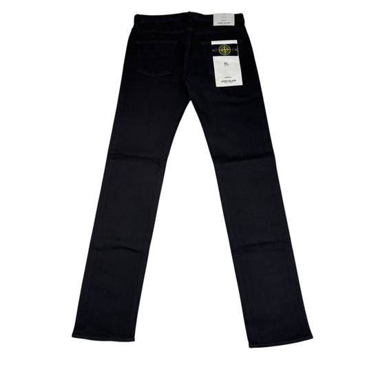 Stone Island Black Demin Type-SL Compass Patch Jeans