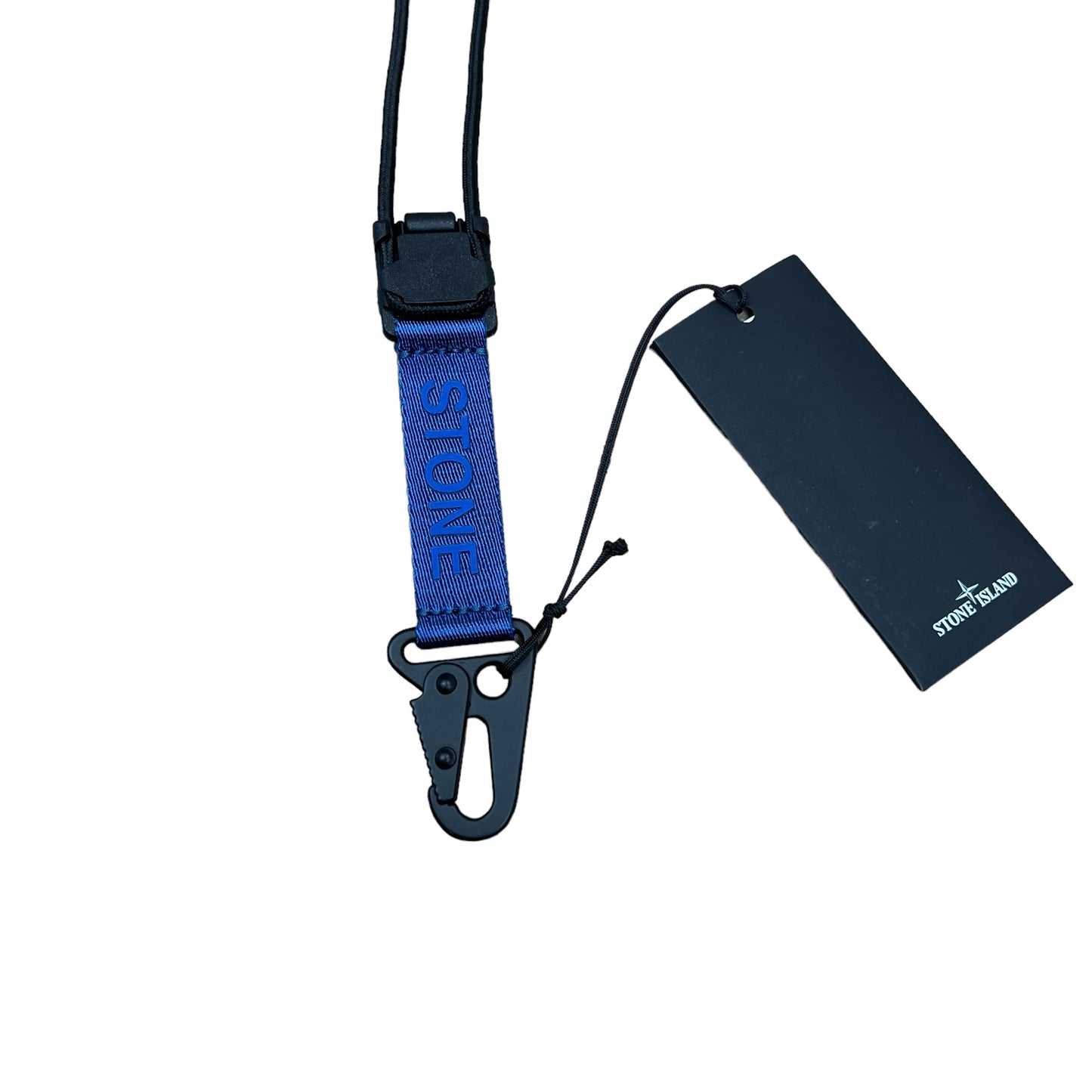 Stone Island Royal Blue Key Holder Lanyard