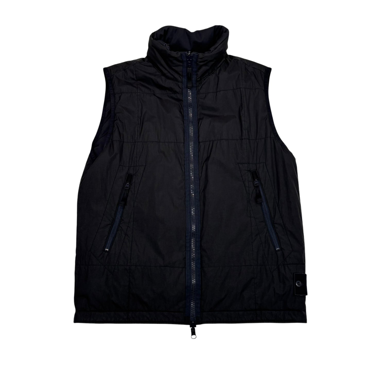 Stone Island Navy Blue Revisable Ghost Piece Padded Gilet