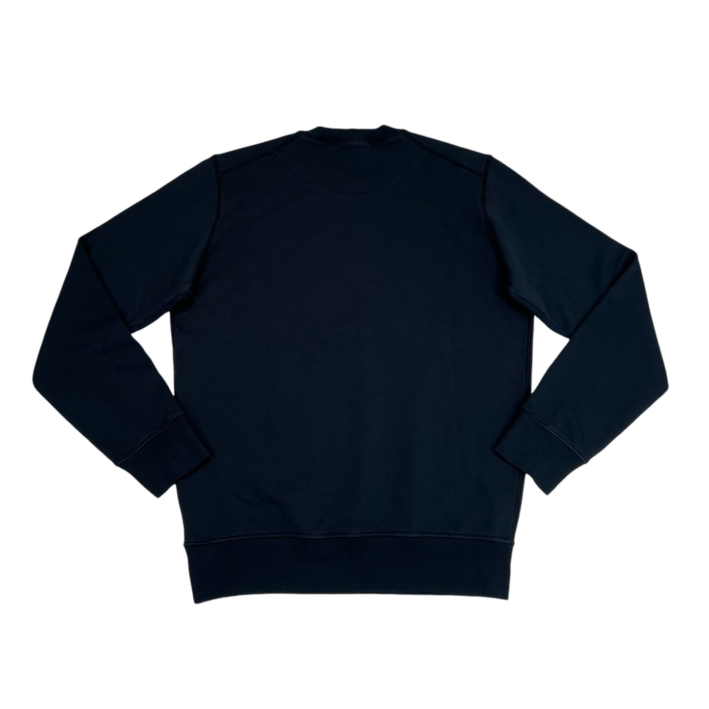 Stone Island Navy Blue Institutional One Badge Print Crewneck Jumper