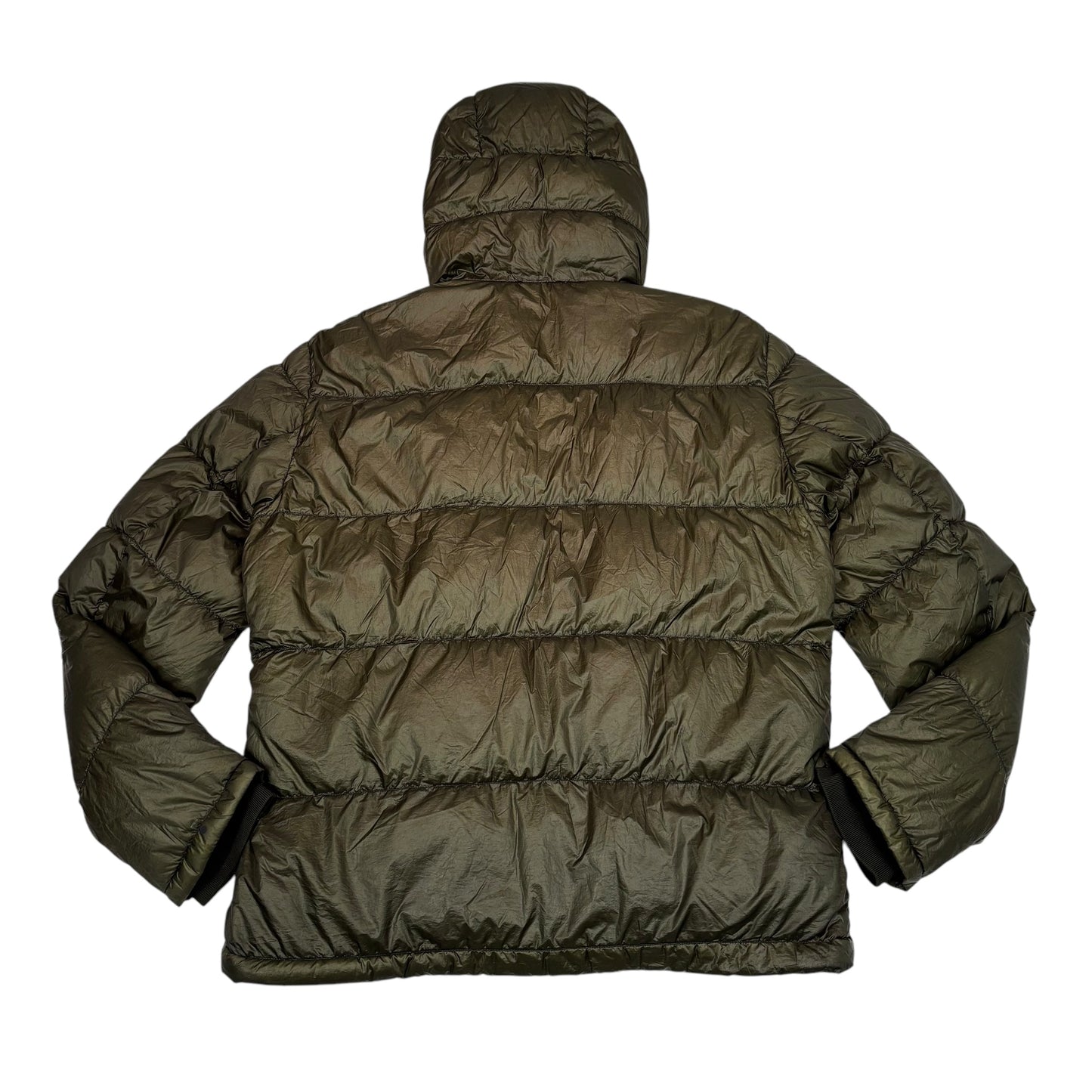 Stone Island Green Garment Dyed Down_26 GR X SQM_N Puffer Coat