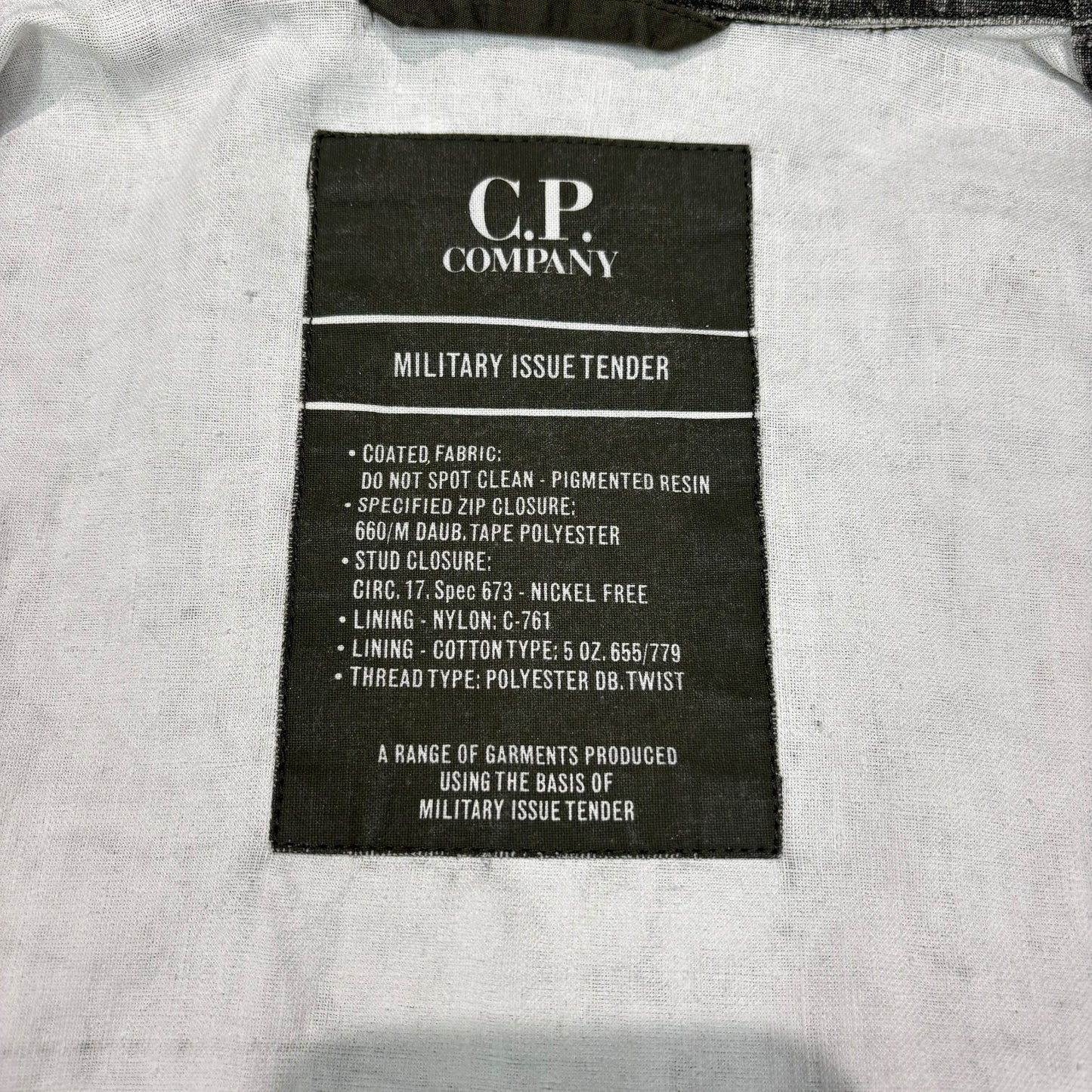 CP Company Brown Military Issue Tender Plated Linen Single Goggle Jacket