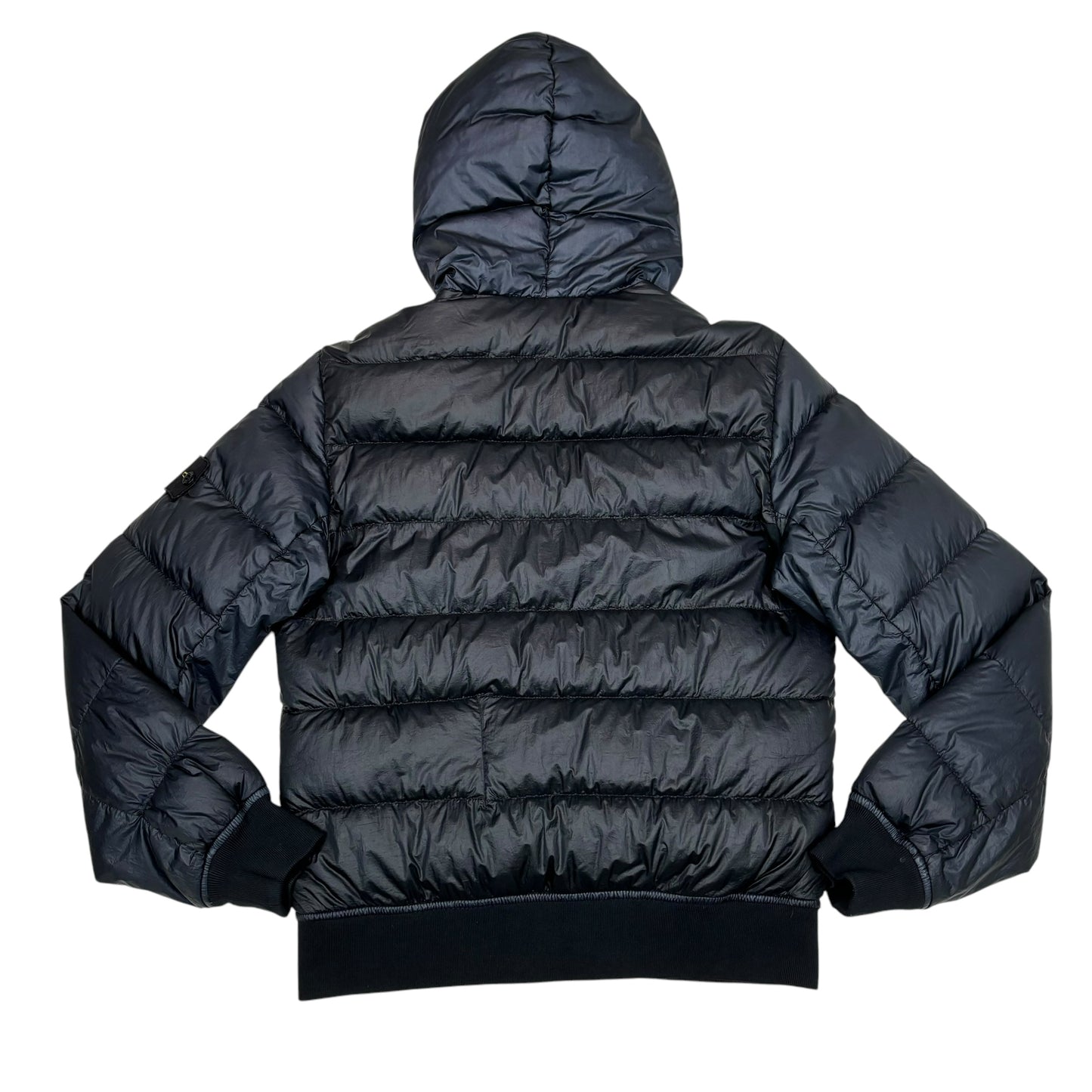 Stone Island Navy Blue Garment Dyed Down_26 GR X SQM_N Puffer Coat