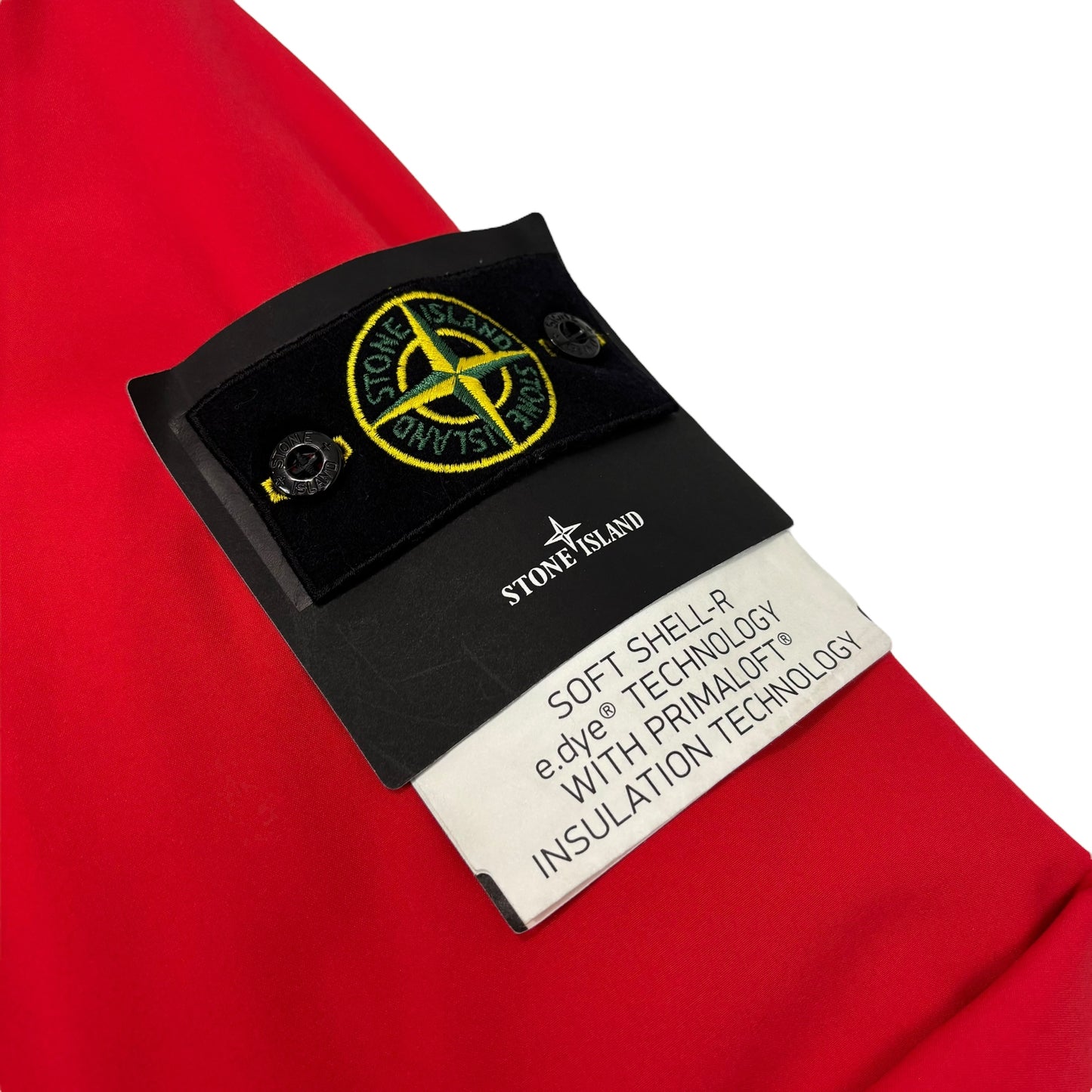 Stone Island Red Soft Shell-R e.dye Technology with Primaloft Insulation Technology Jacket