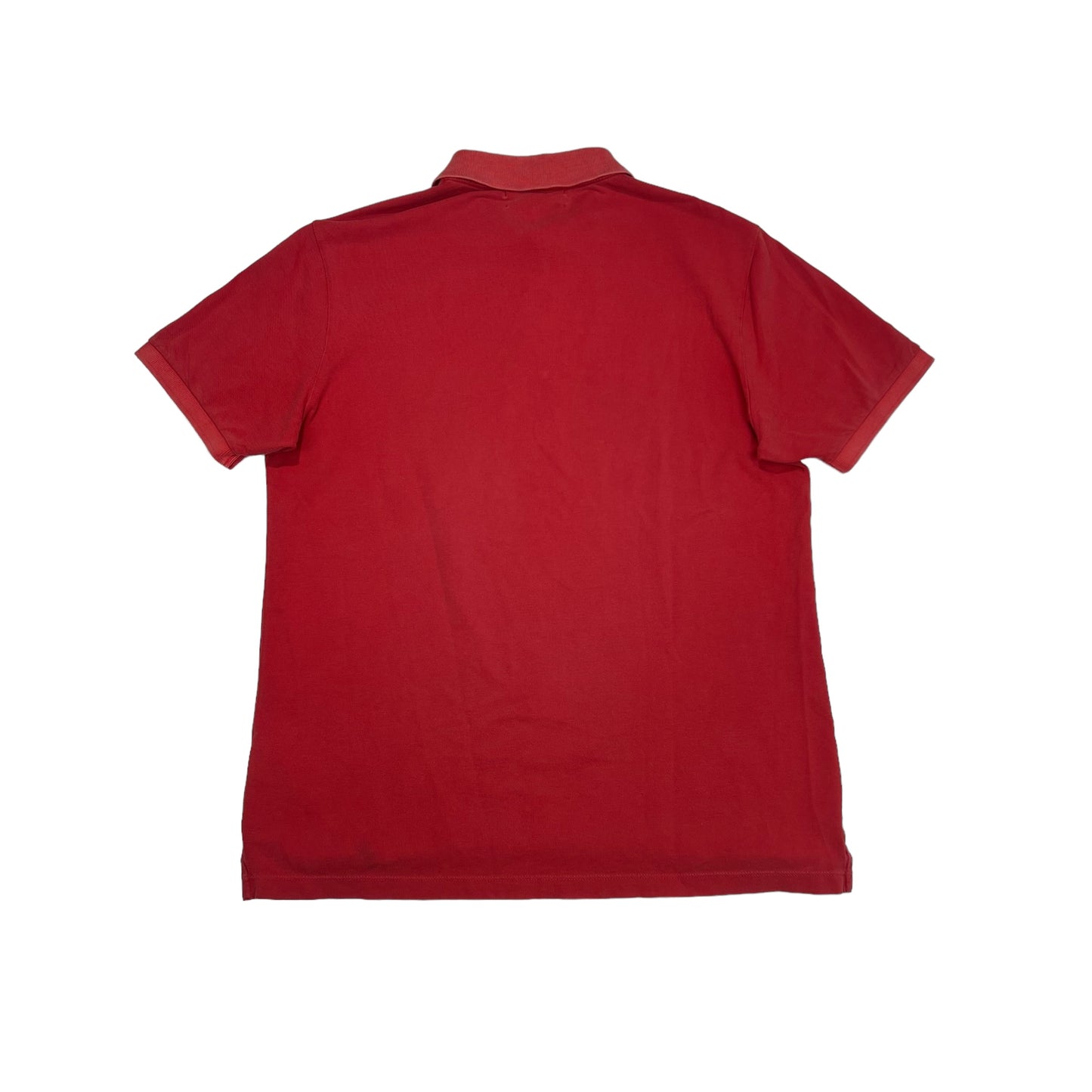 Stone Island Salmon Pink Patch Logo Polo TShirt