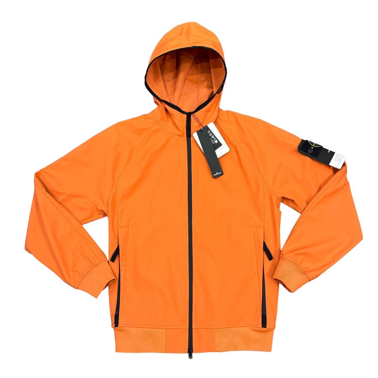 Stone Island Orange Light Soft Shell R Technology Jacket