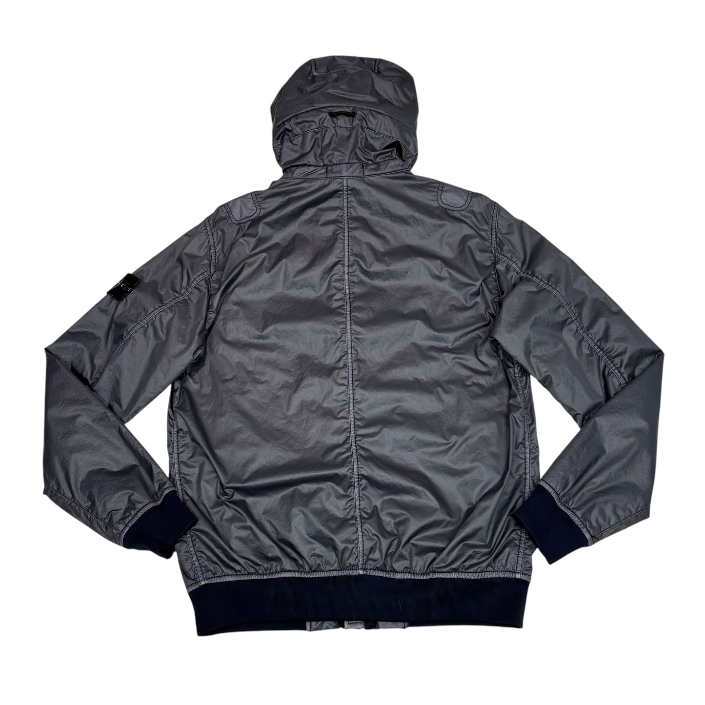 Stone Island Navy Blue Lamy Flock Compass-Patch Jacket